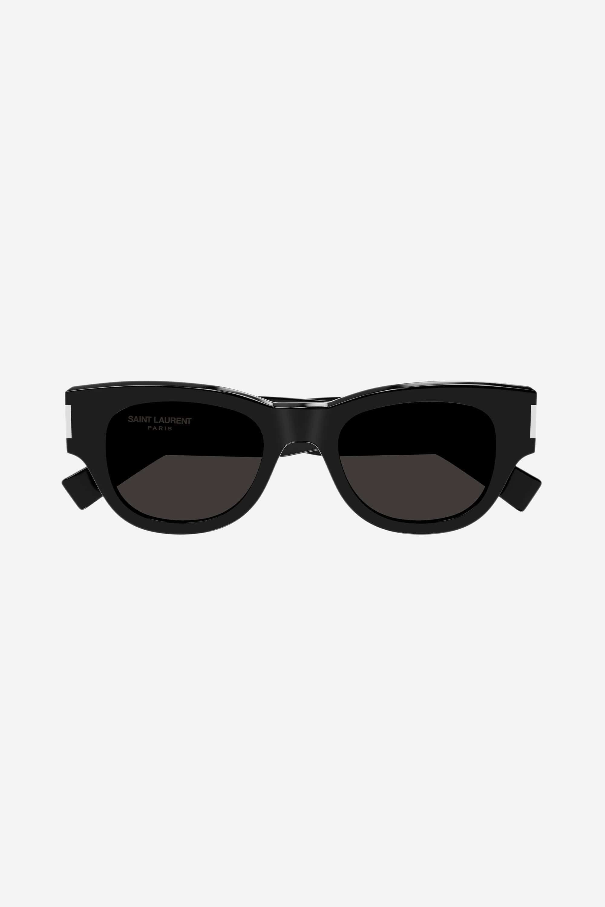 Saint Laurent bold oval black sunglasses