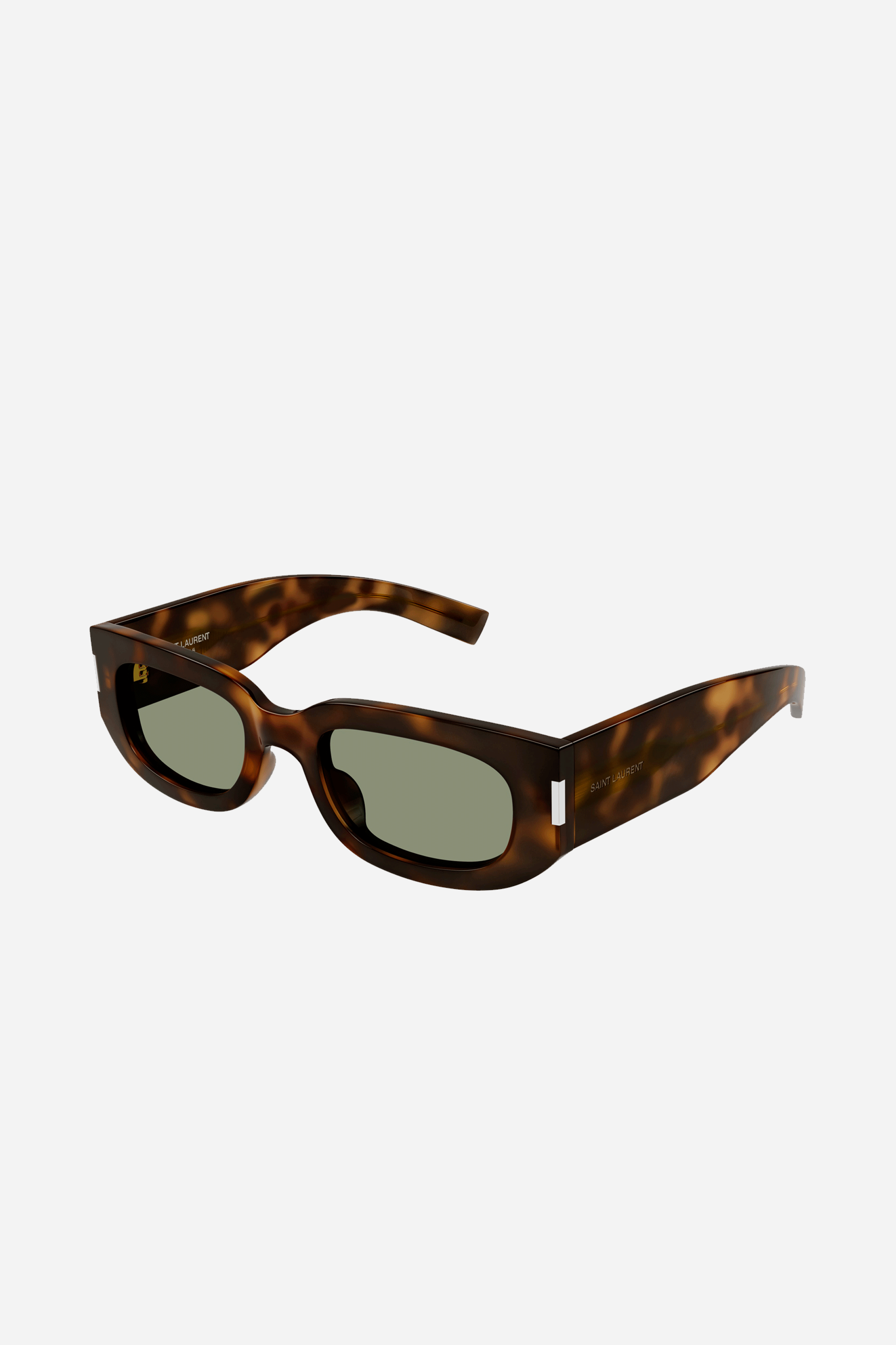 Saint Laurent havana rectangular sunglasses