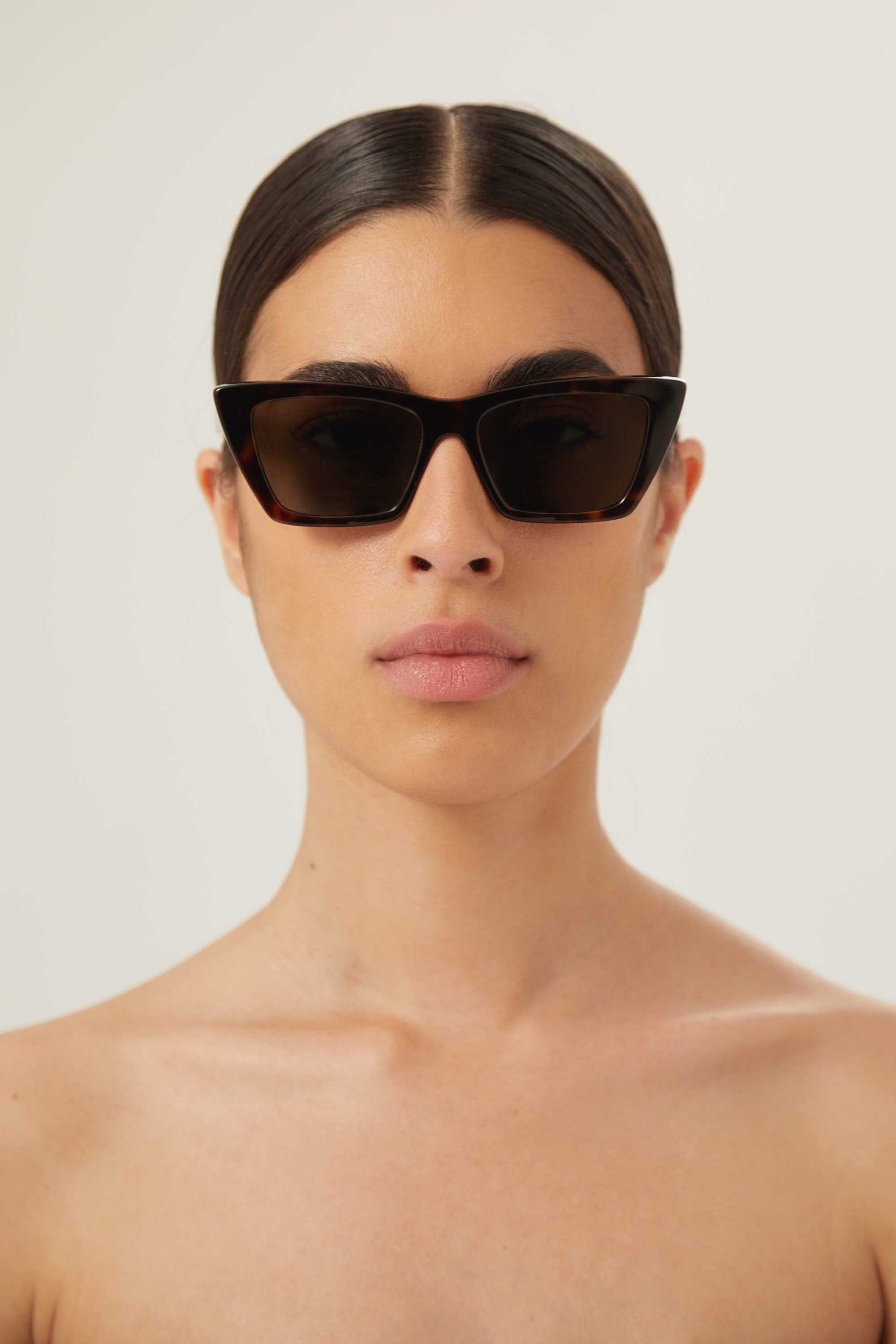 Saint Laurent iconic MICA cat-eye havana sunglasses