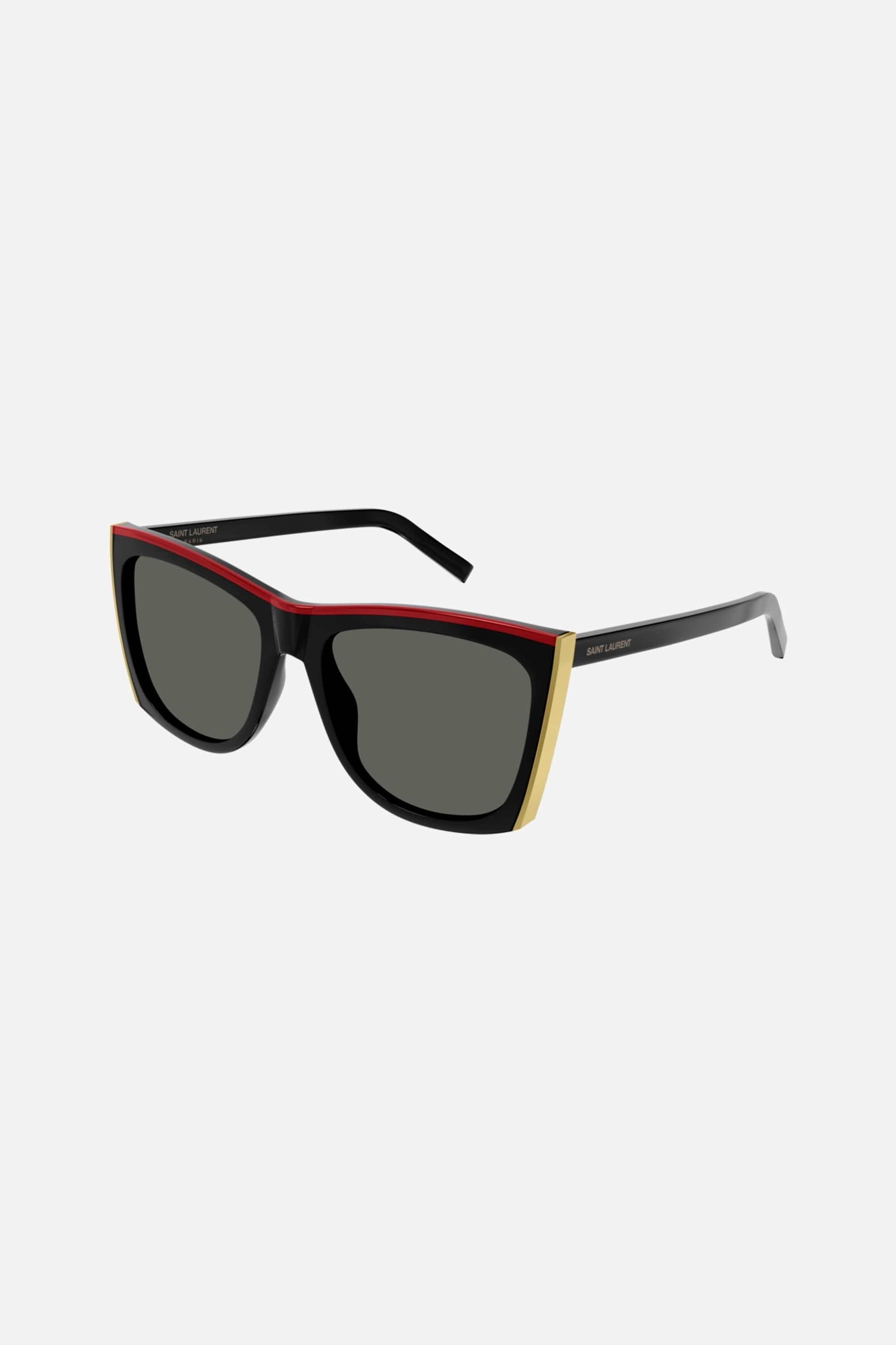 Saint Laurent Paloma black and red sunglasses