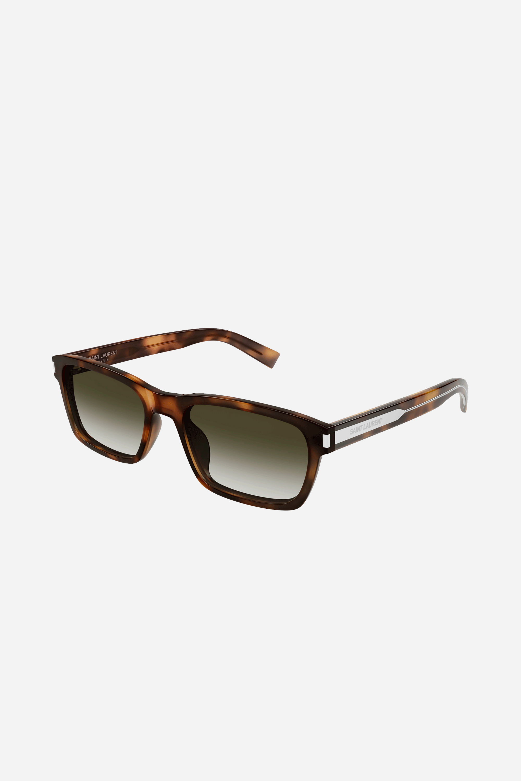 Saint Laurent rectamgular havana sunglasses