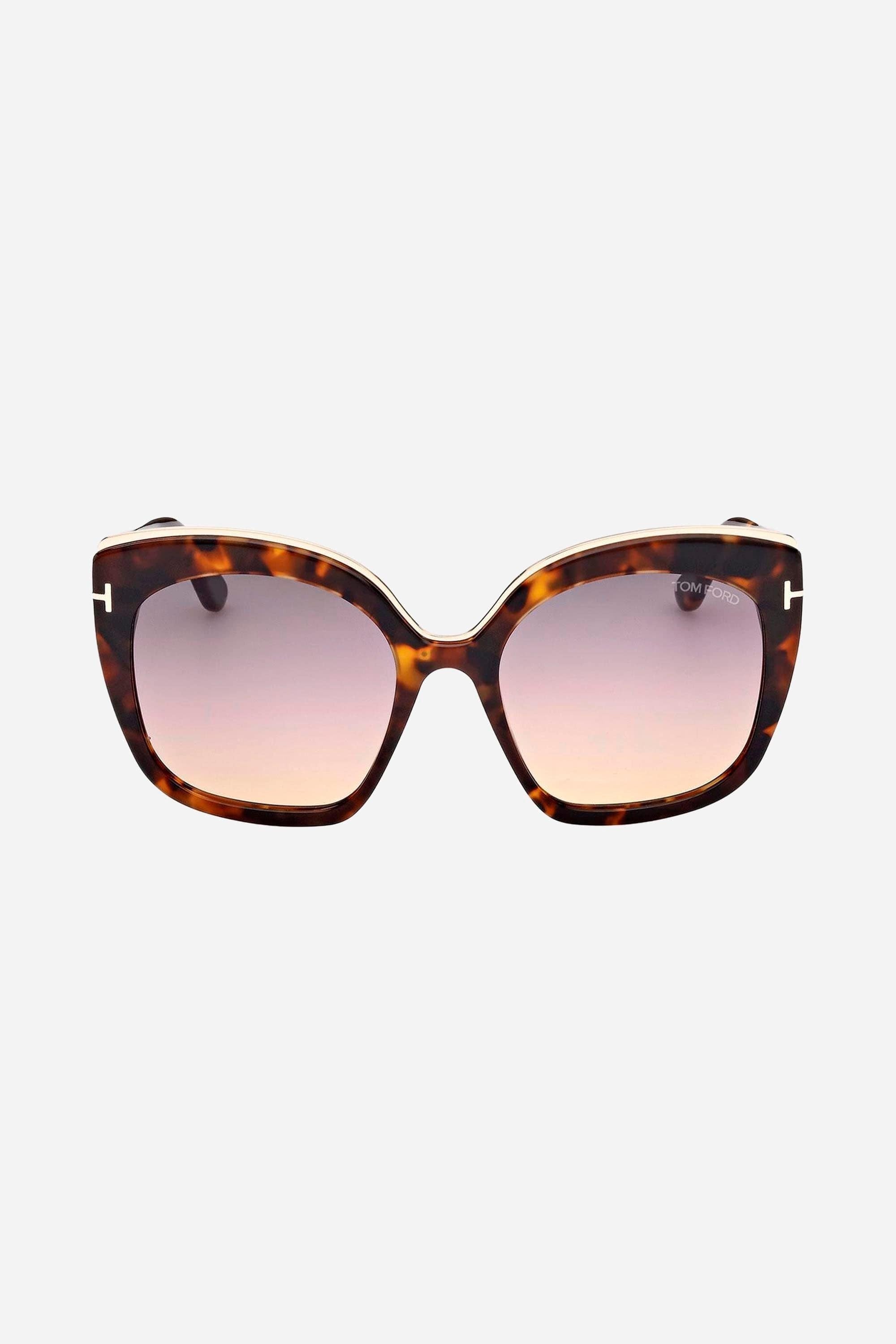 Tom Ford cat eye feminine sunglasses in havana