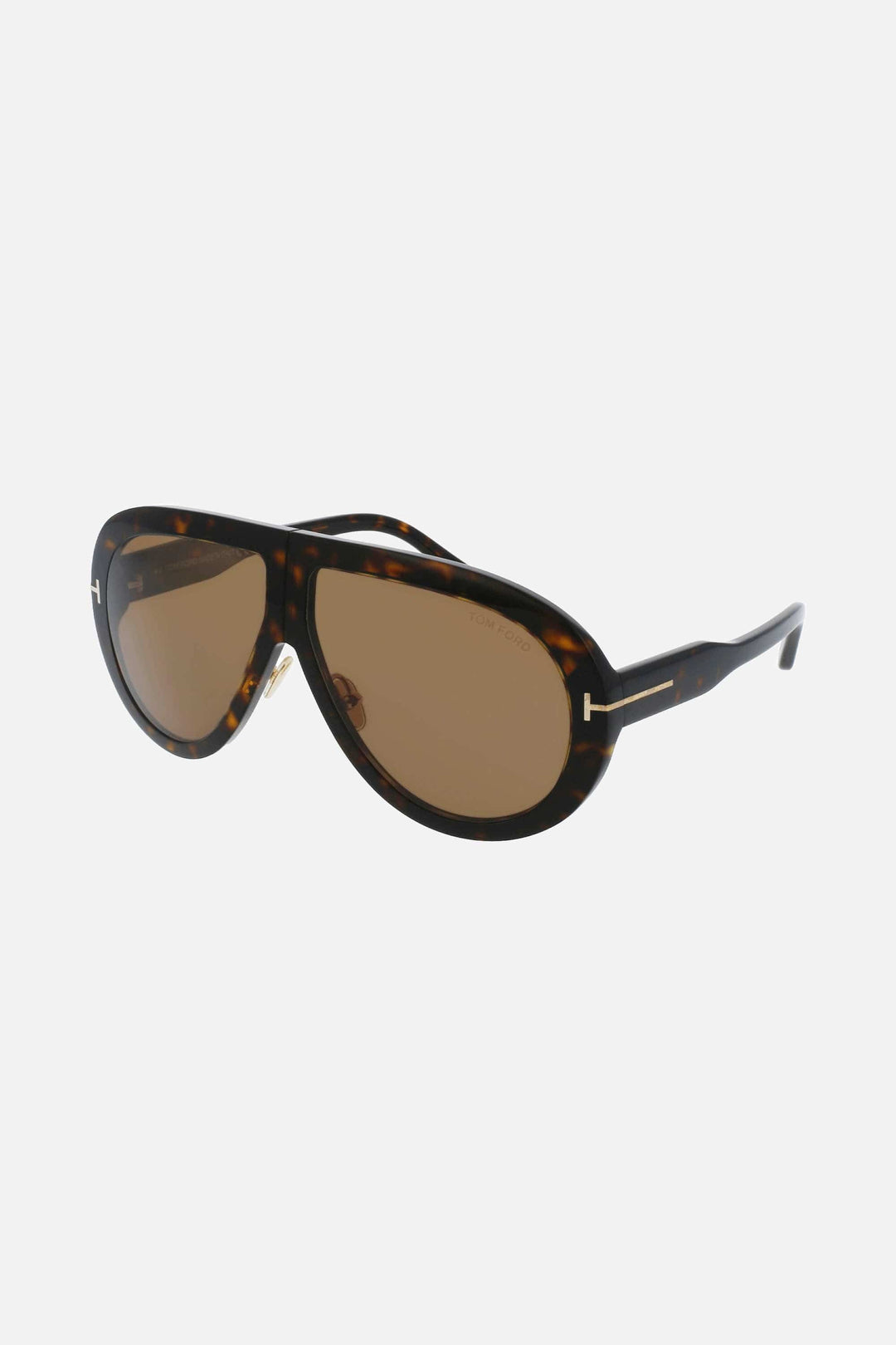 Tom Ford oversized pilot havana sunglasses