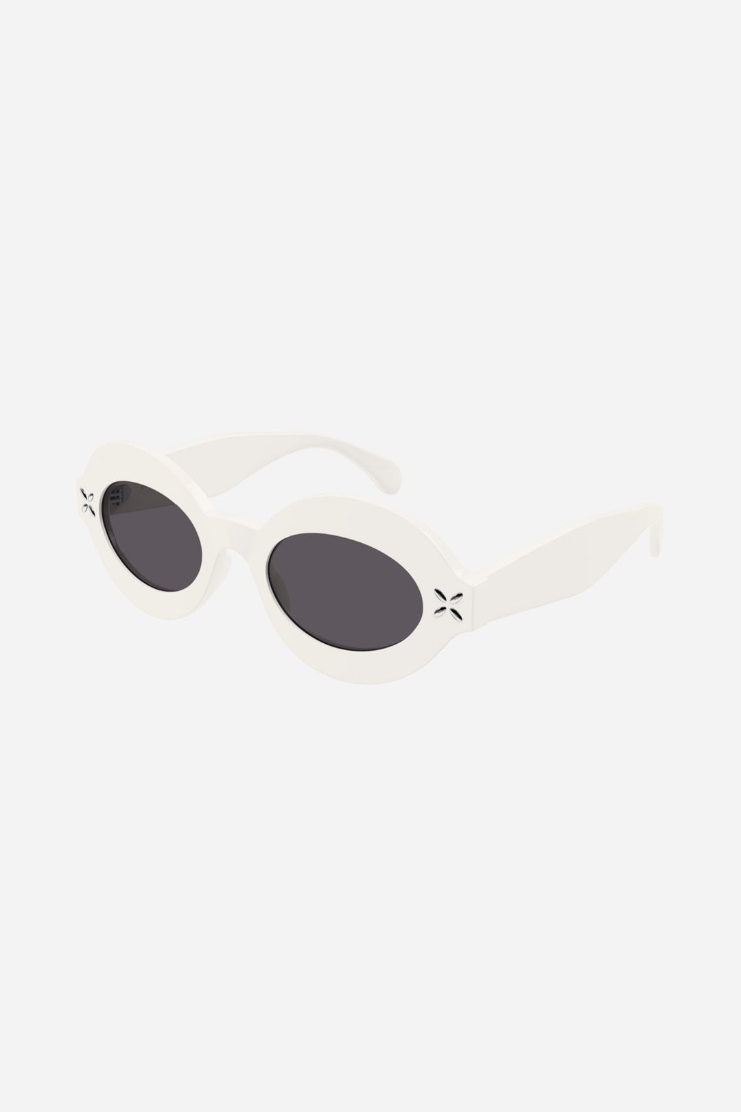 Alaia white oval sunglasses