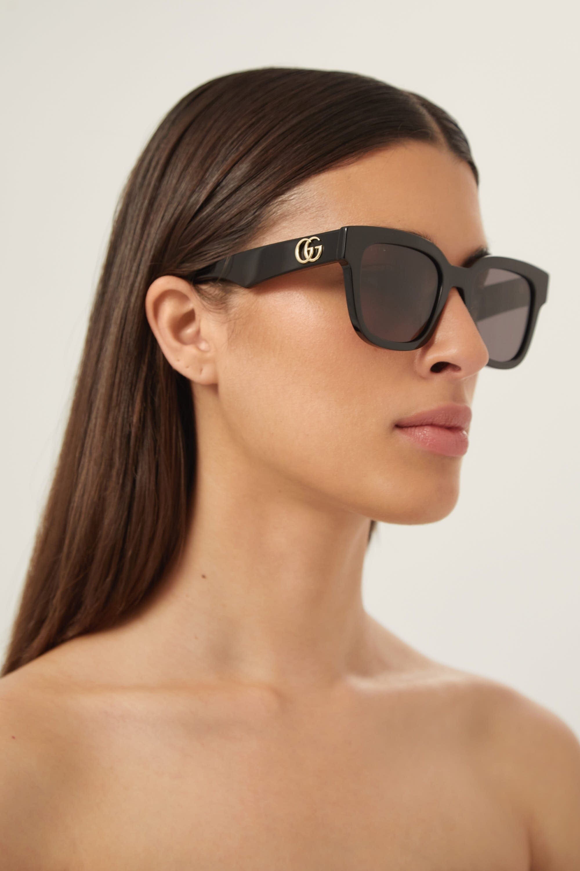 Gucci GG0998S squared femenine black sunglasses