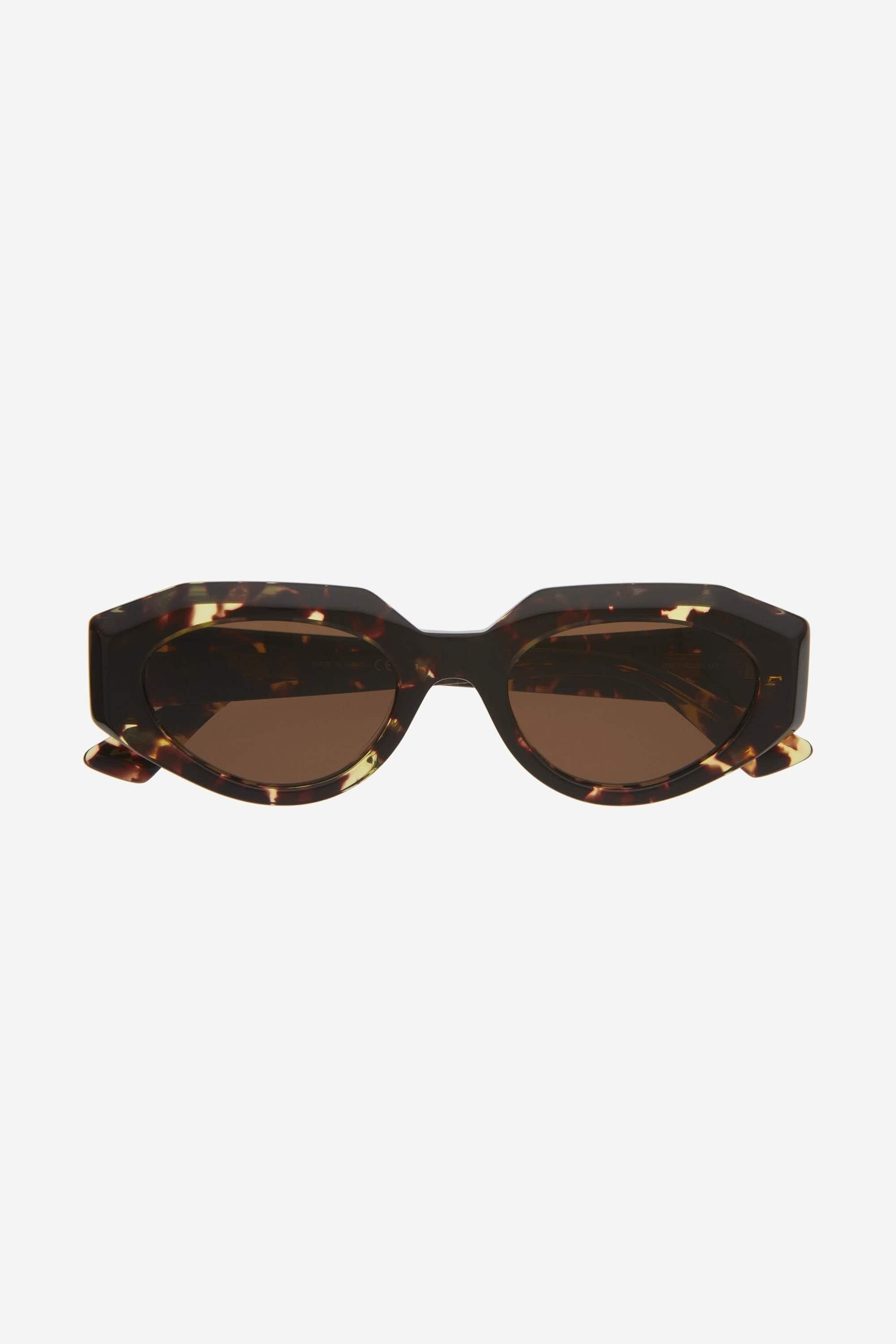 Bottega Veneta bold oval femenine havana sunglasses