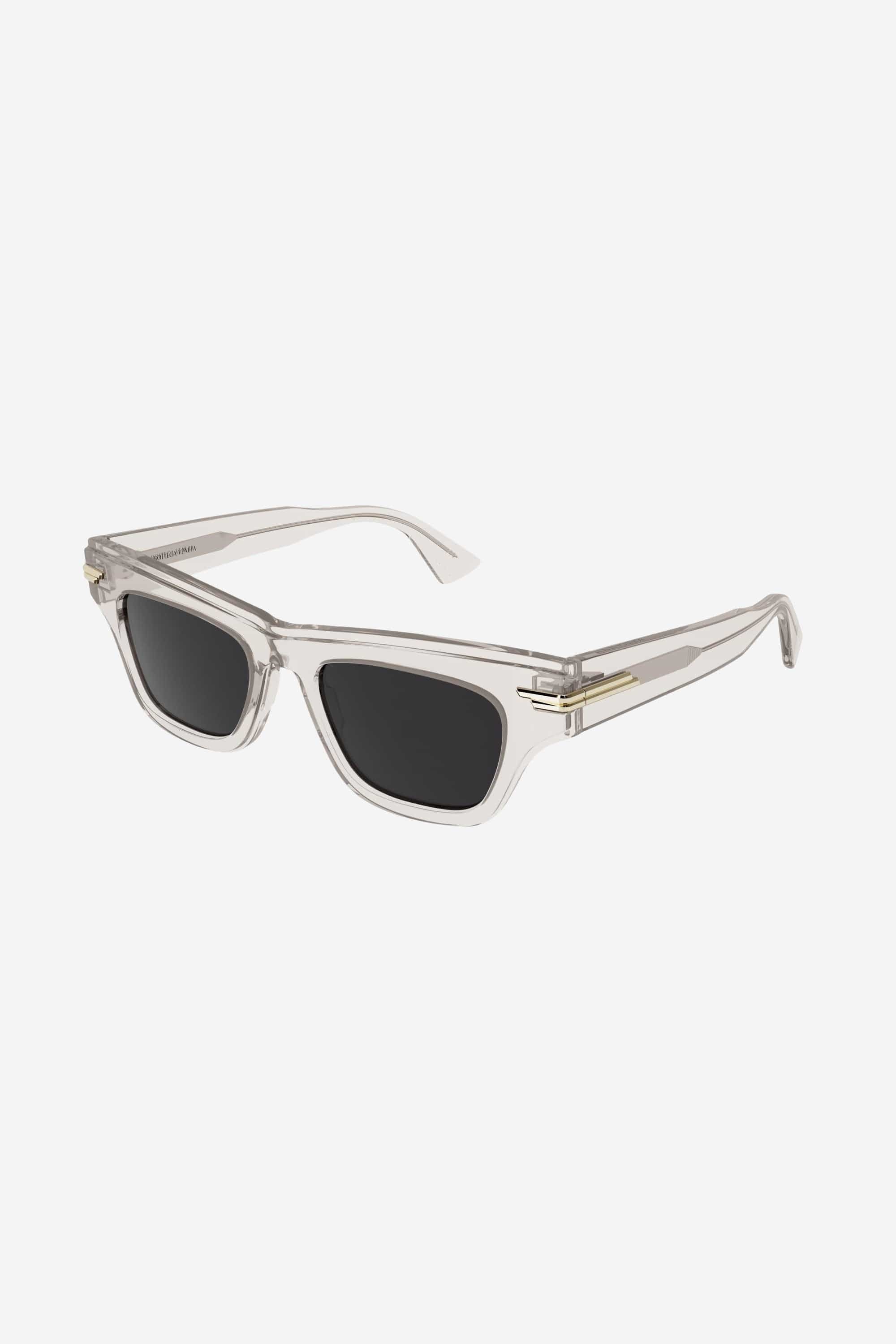 Bottega Veneta squared cat eye transparent sunglasses