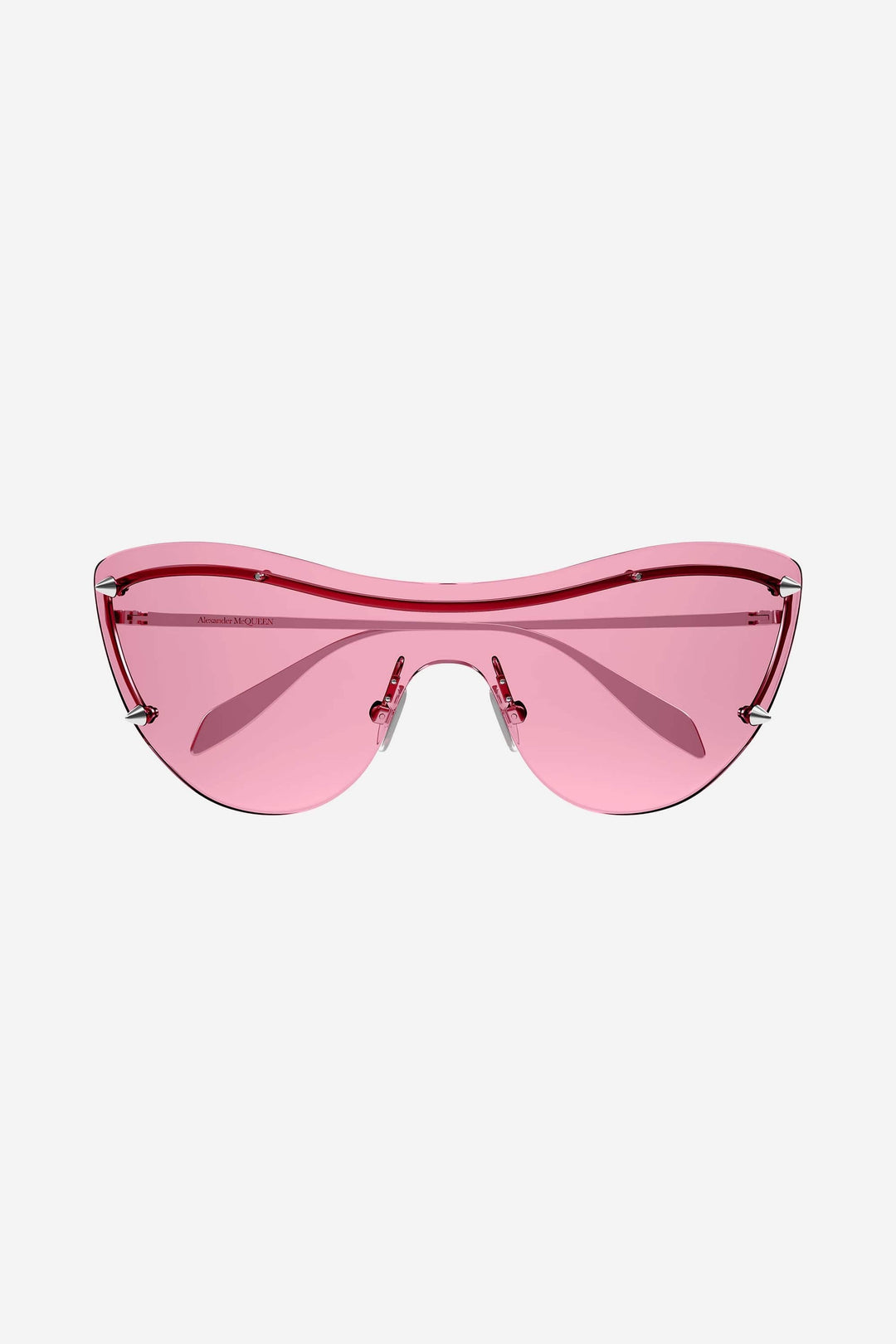 Alexander McQueen Spike Studs Cat-eye Mask Sunglasses in Pink