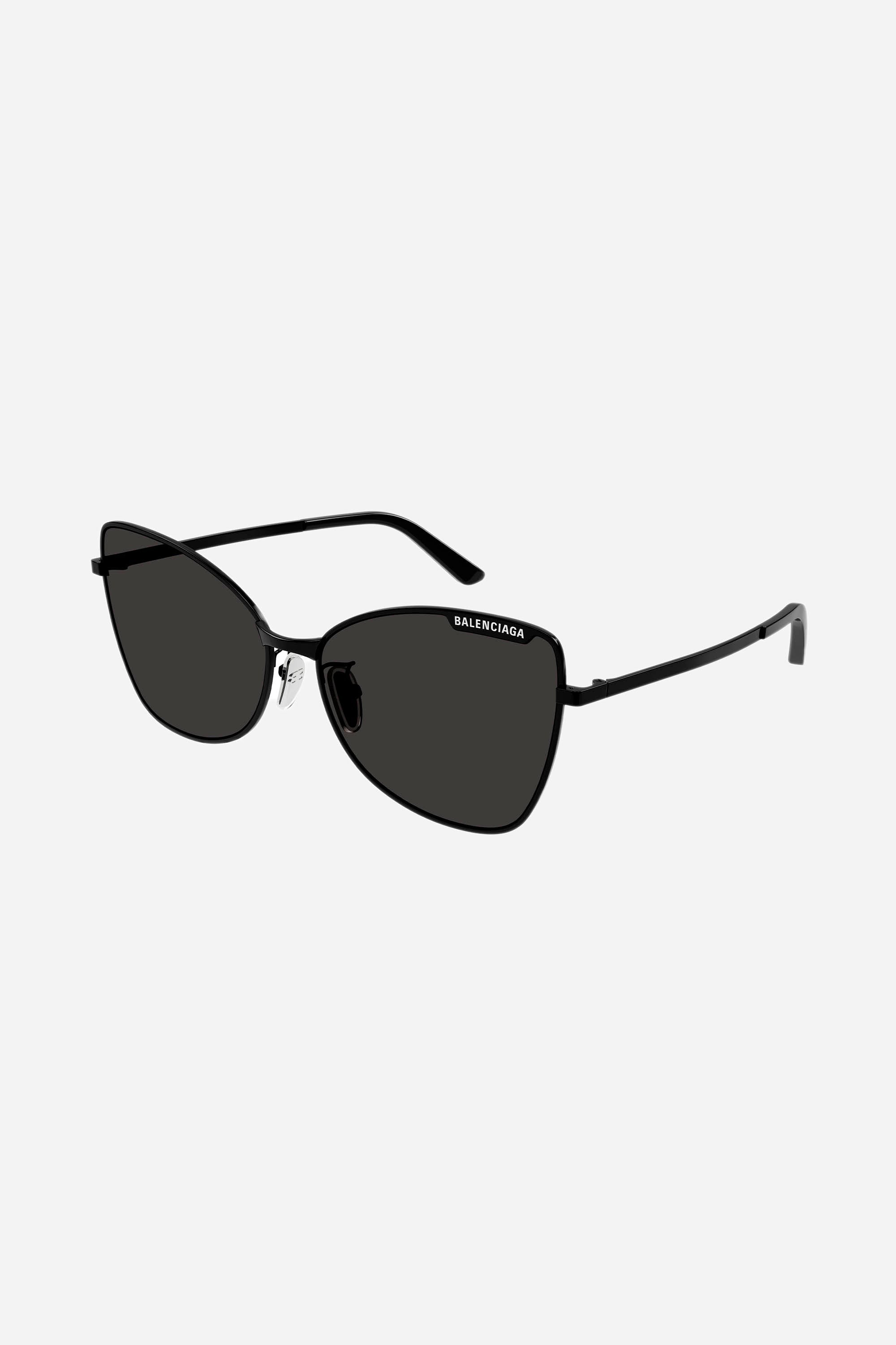 Balenciaga black butterfly metal sunglasses