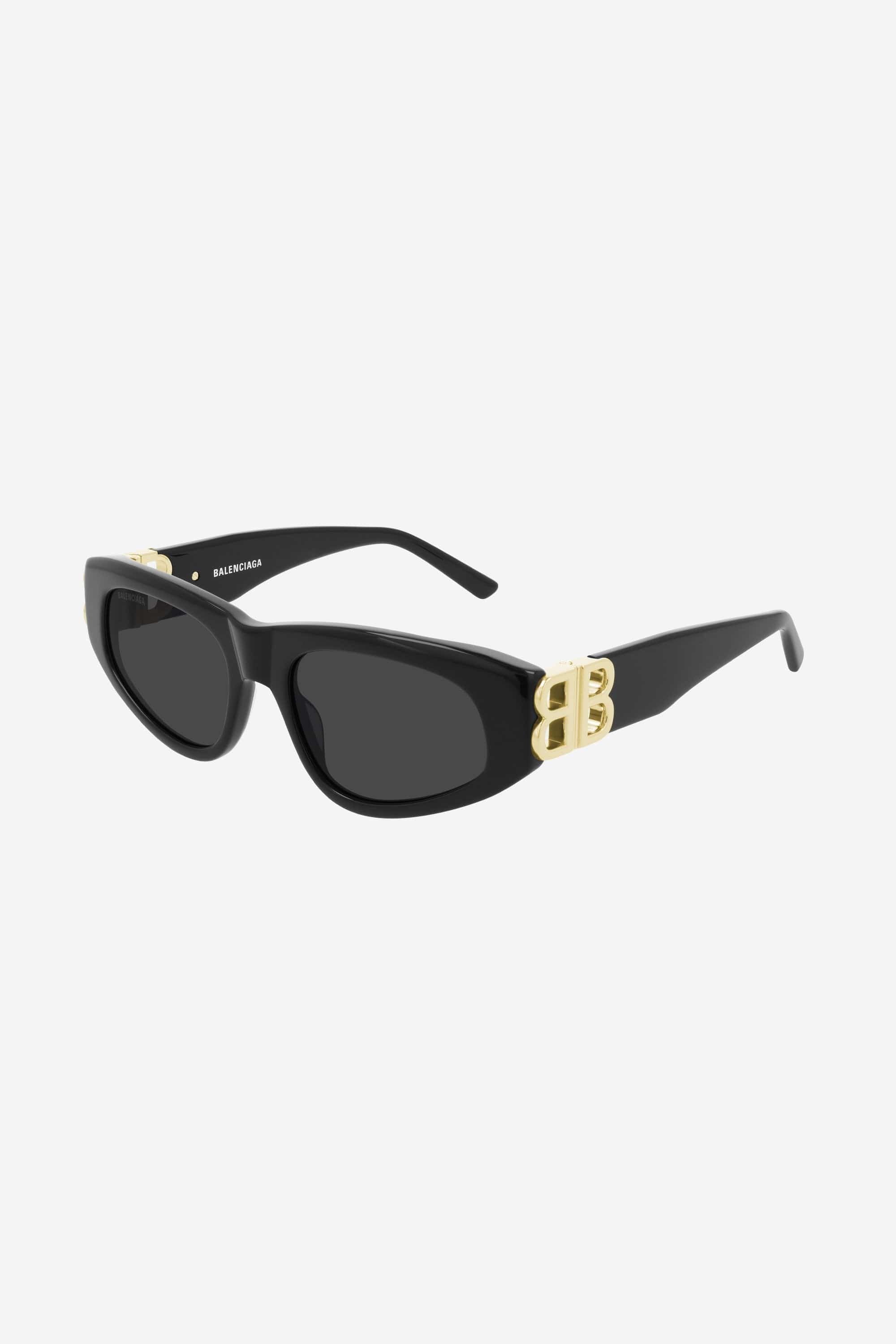 Balenciaga black cat-eye BB sunglasses