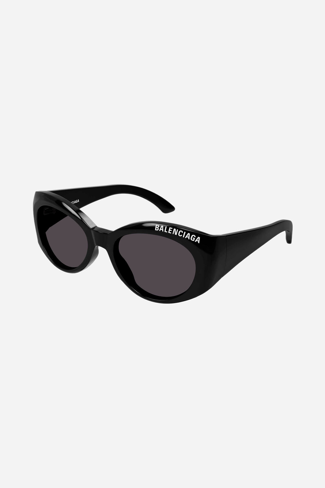 Balenciaga black oval sunglasses