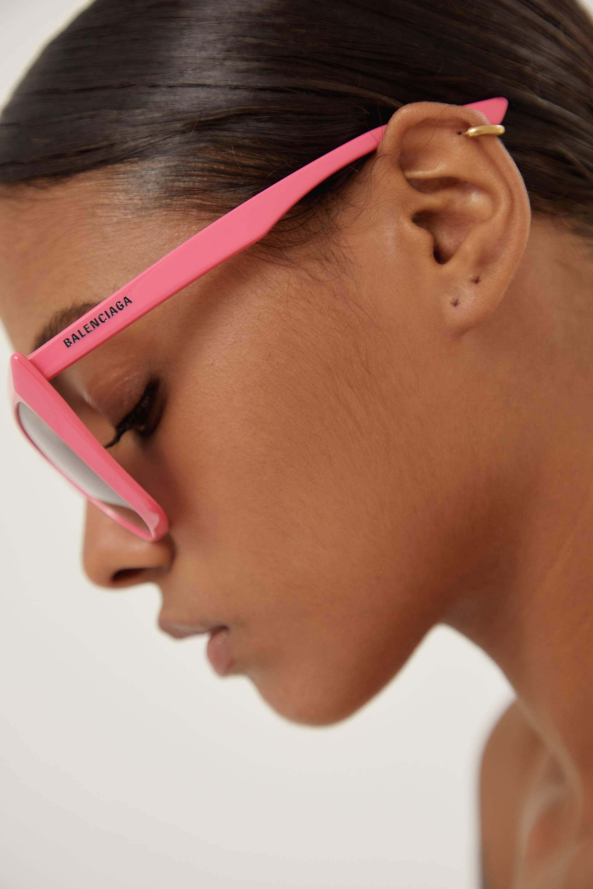 Balenciaga cat-eye femenine pink sunglasses