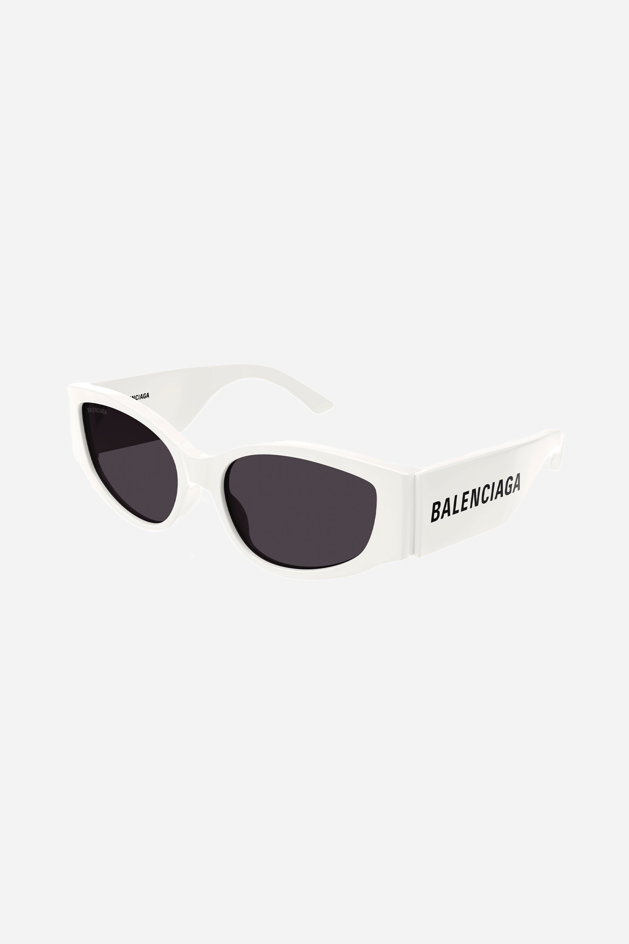 Balenciaga chunky white sunglasses