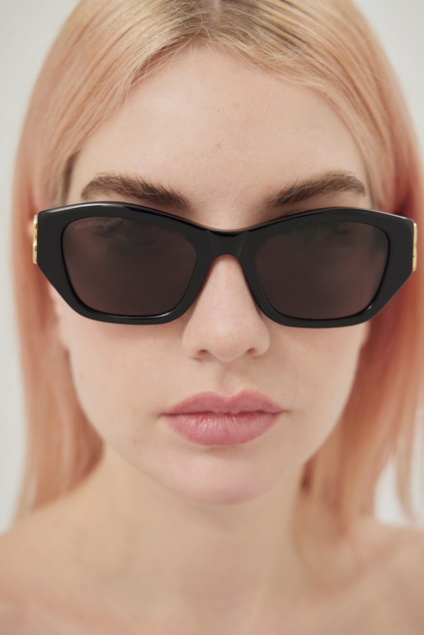 Balenciaga Dynasty cat eye black sunglasses