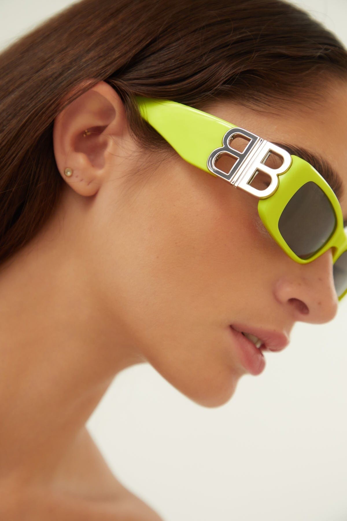 Balenciaga Dynasty micro fluor sunglasses featuring BB logo