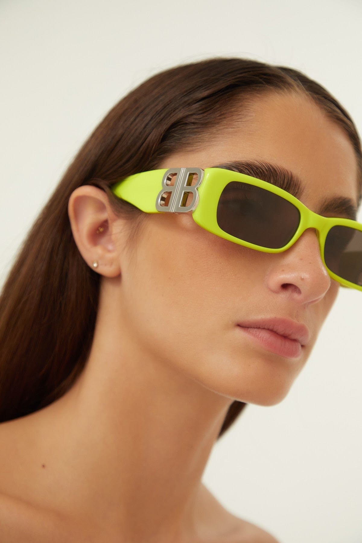 Balenciaga Dynasty micro fluor sunglasses featuring BB logo