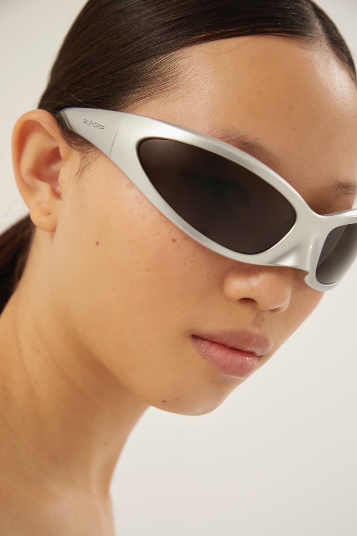 Balenciaga Skin Cat sunglasses in silver