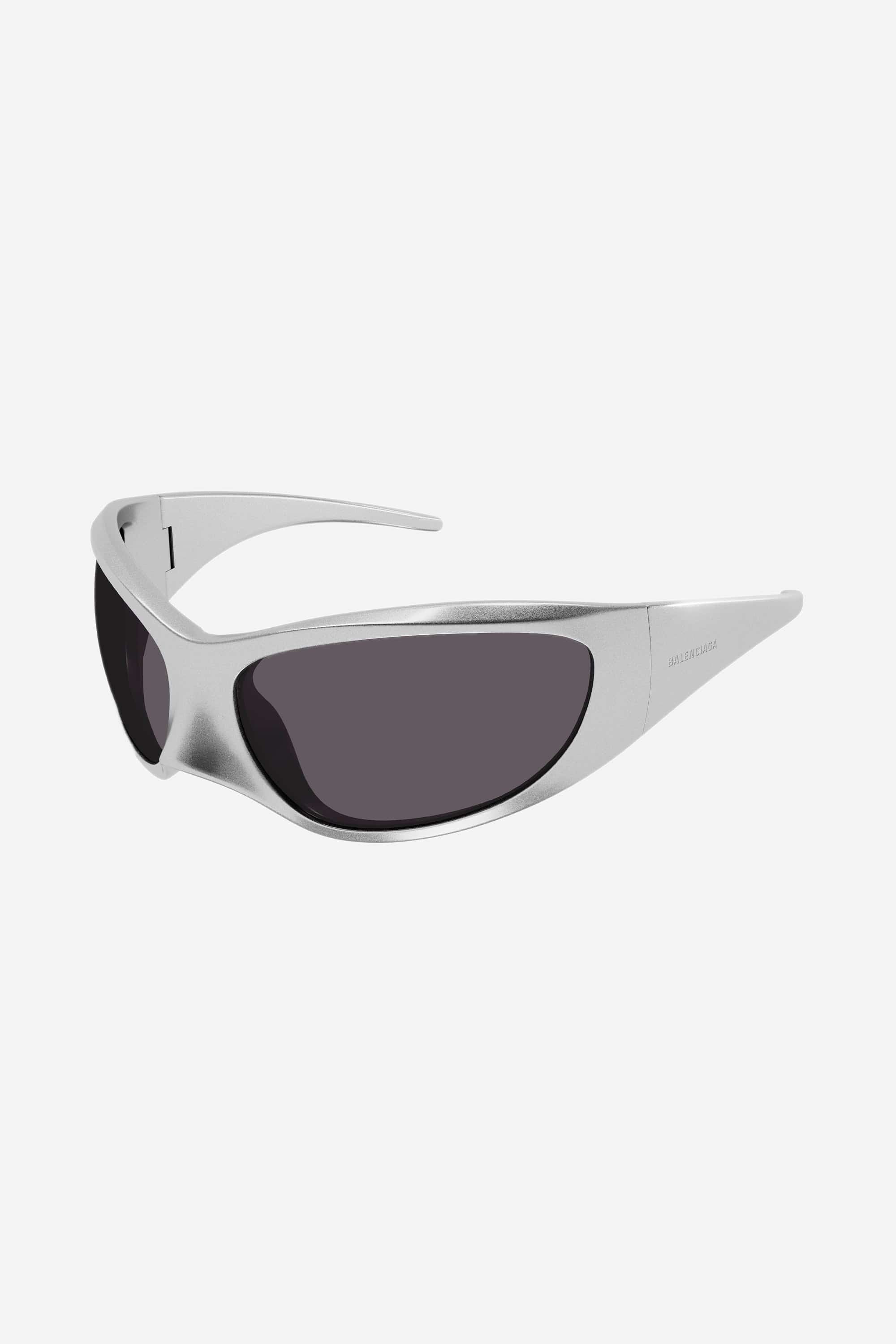 Balenciaga Skin XXL Cat sunglasses in silver