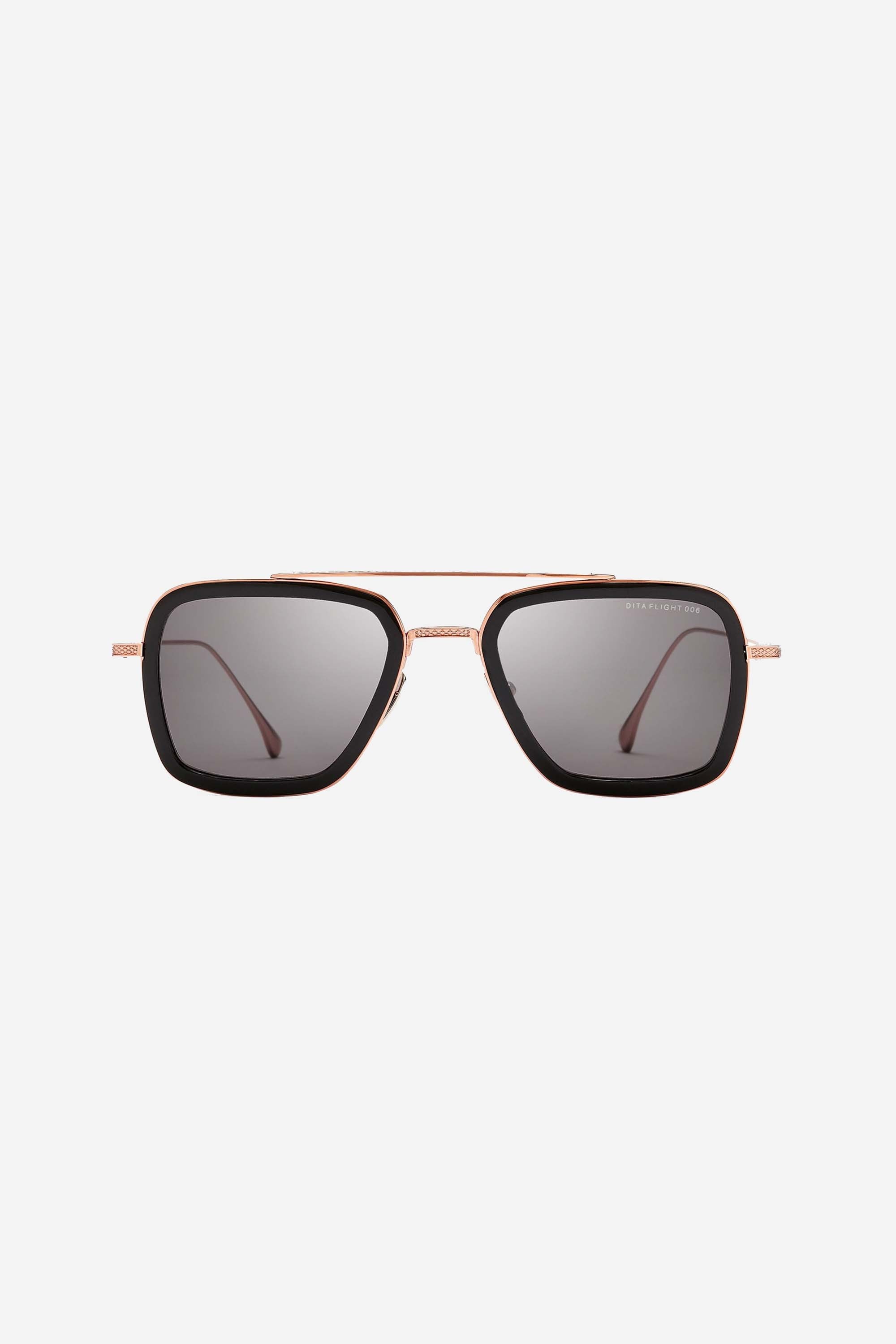 Dita FLIGHT 6 black and gold caravan sunglasses