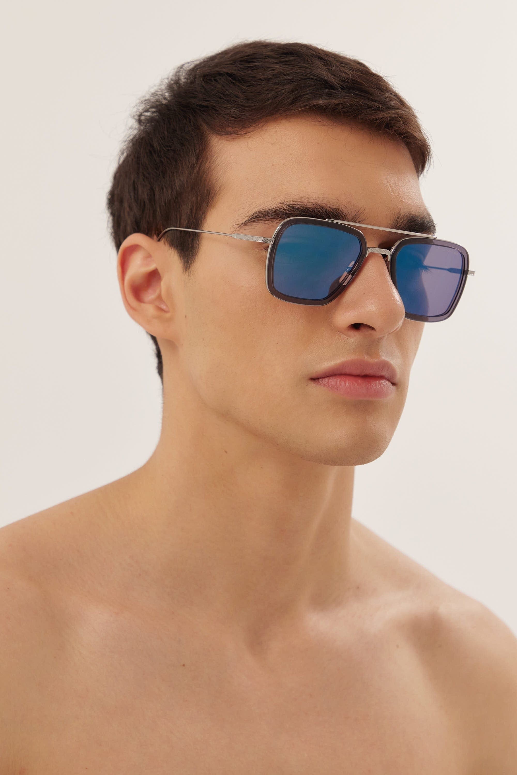 Dita FLIGHT 6 blue and gold caravan sunglasses