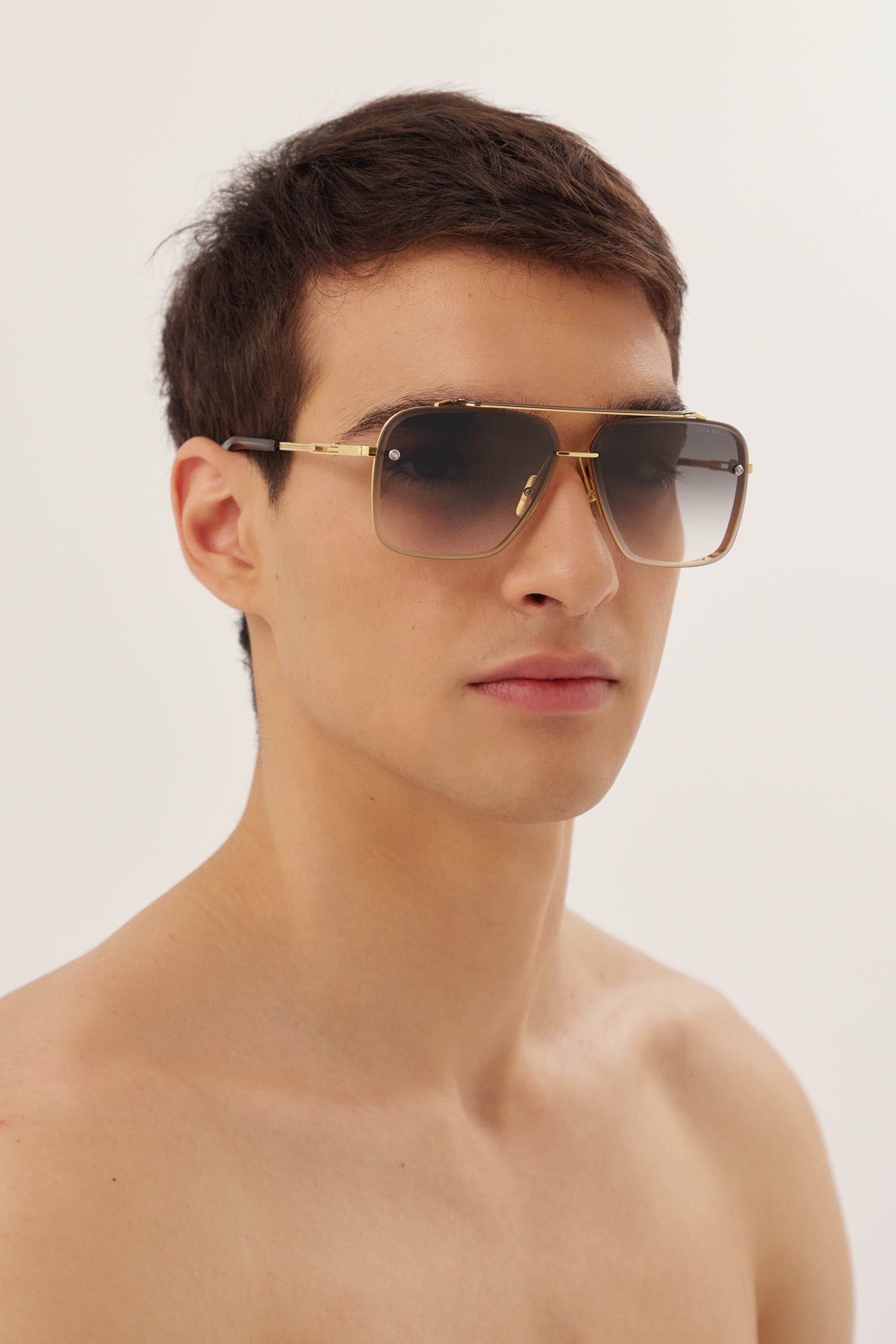 Dita MACH-SIX grey and gold caravan sunglasses