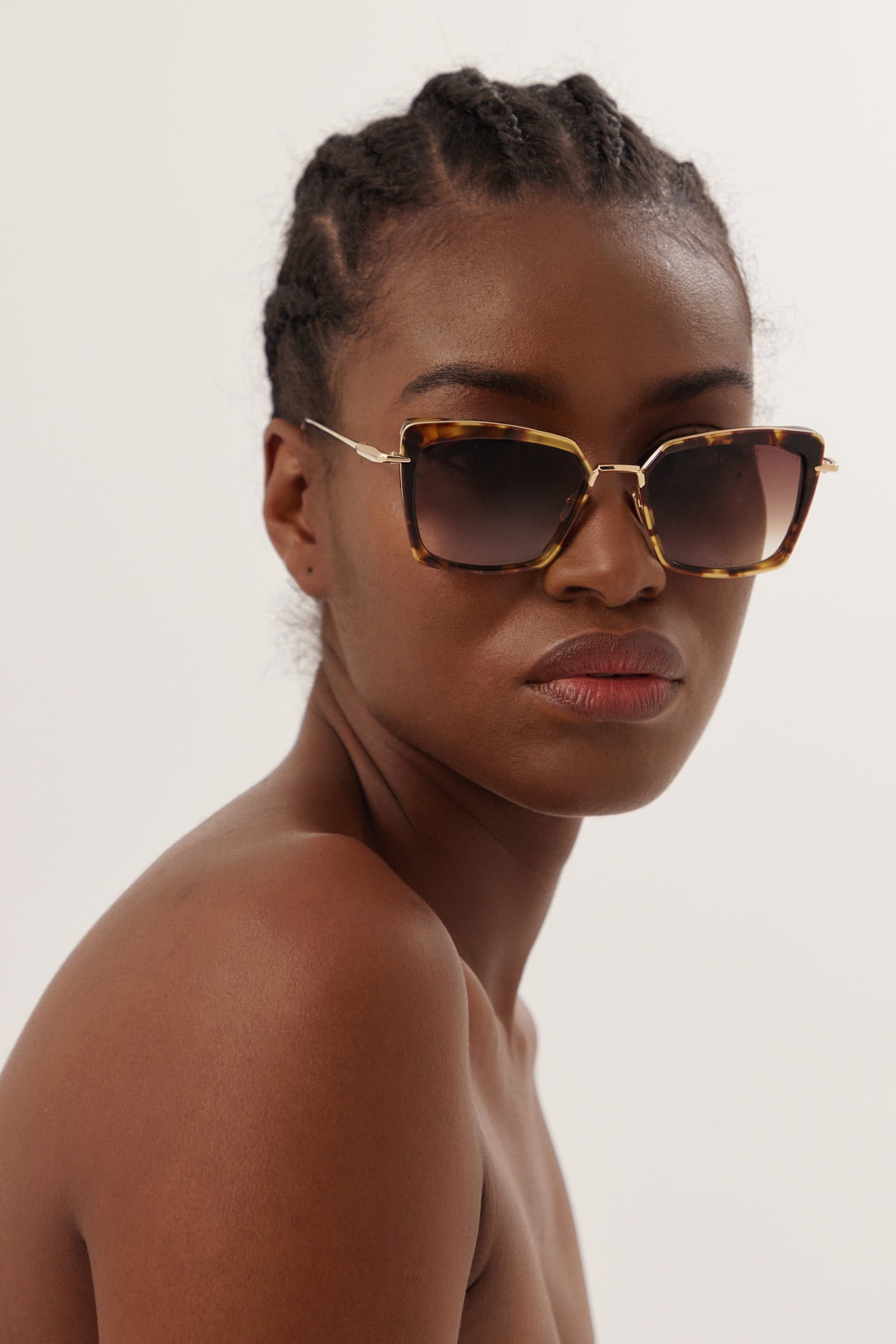 Dita PERPLEXER havana and gold cat-eye sunglasses