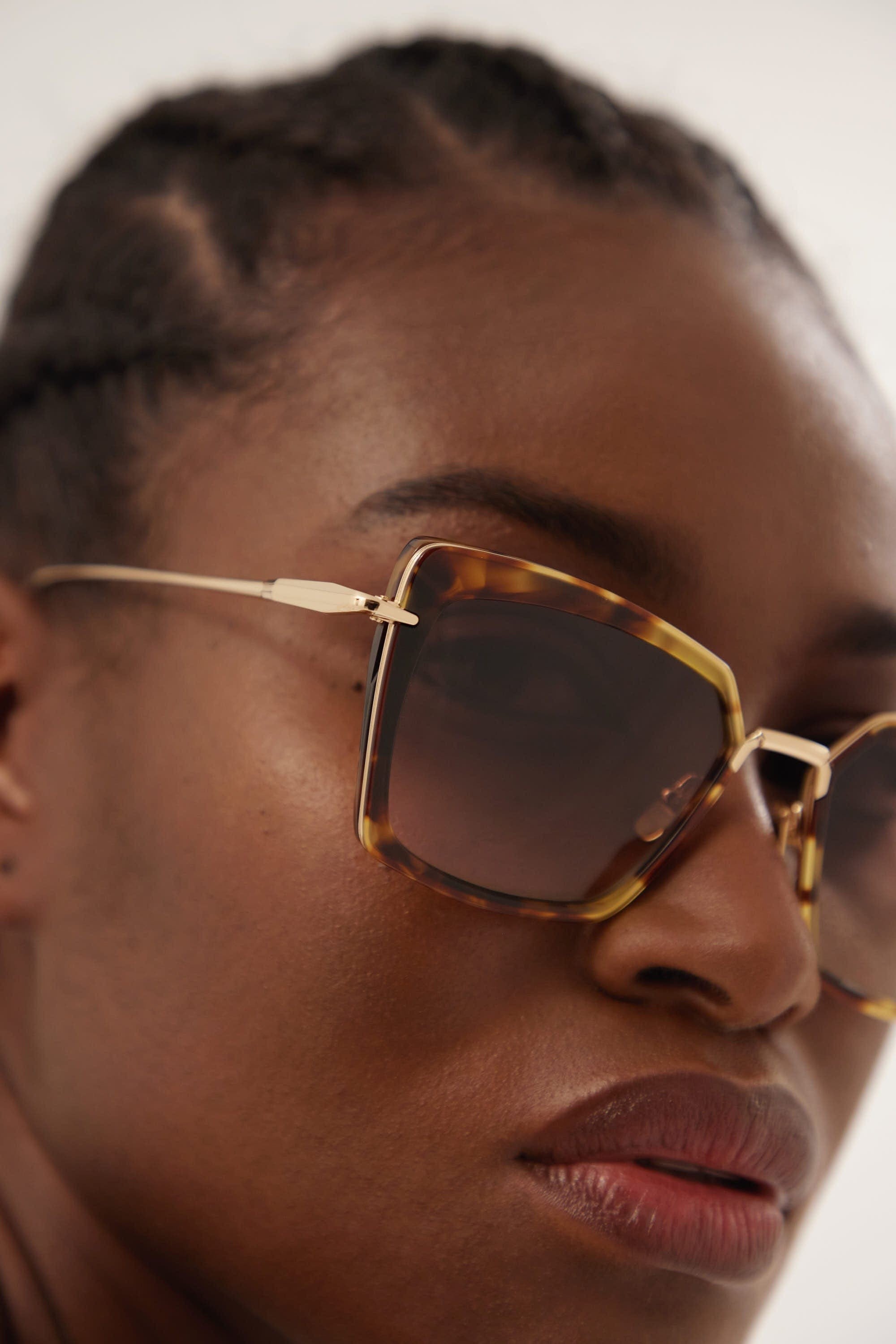 Dita PERPLEXER havana and gold cat-eye sunglasses