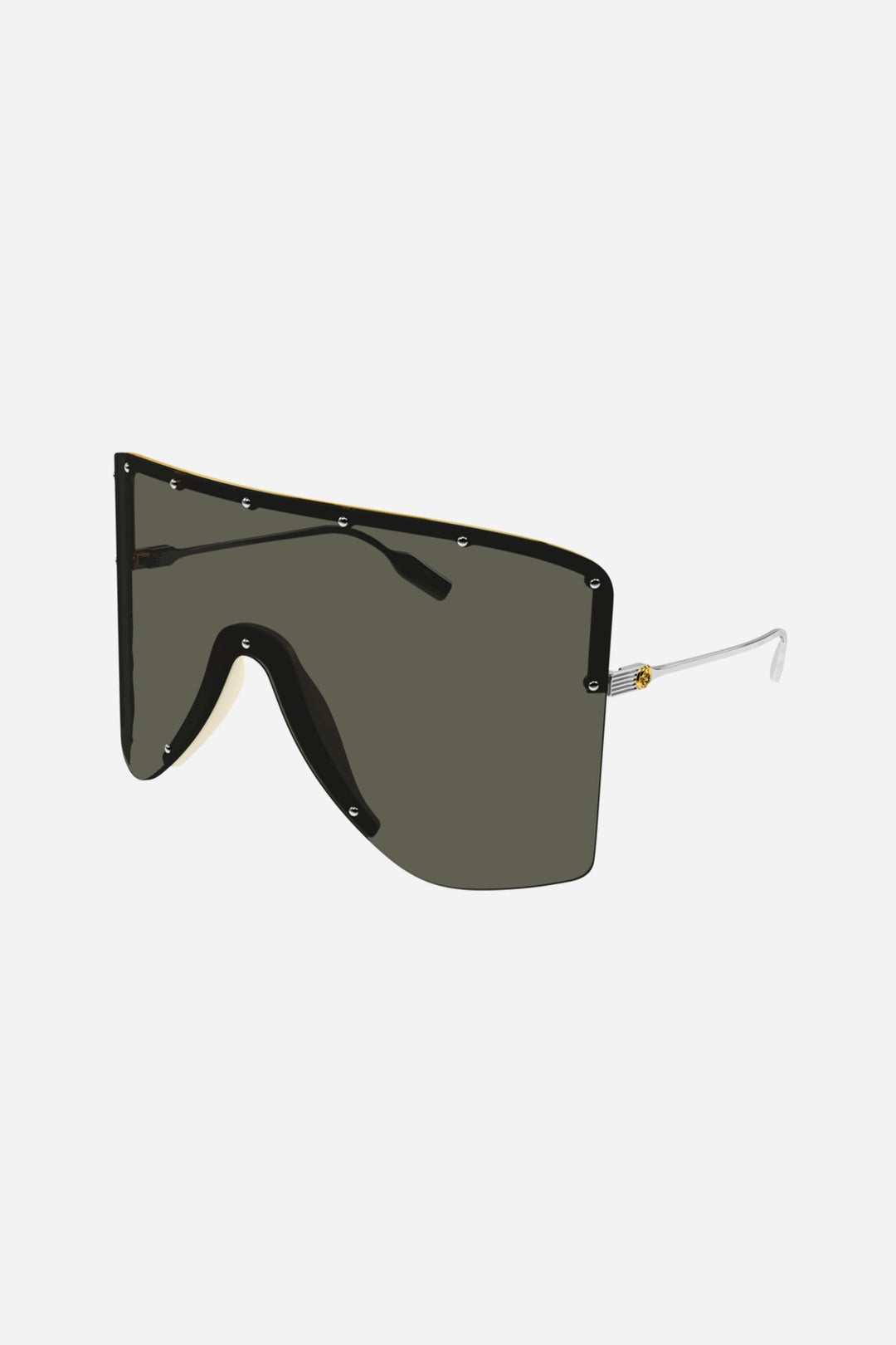 Gucci black bold 80s inspired mask sunglasses