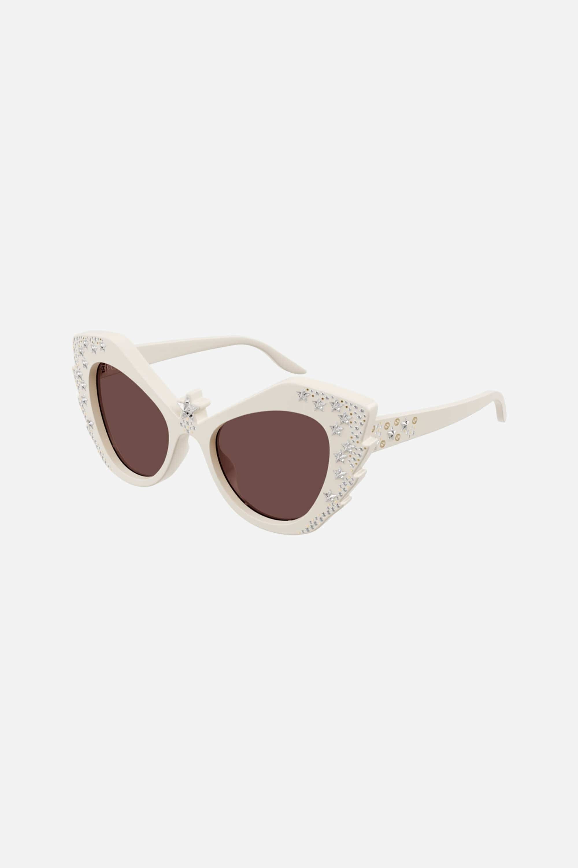 Gucci cat-eye oversized sunglasses with Swarovski