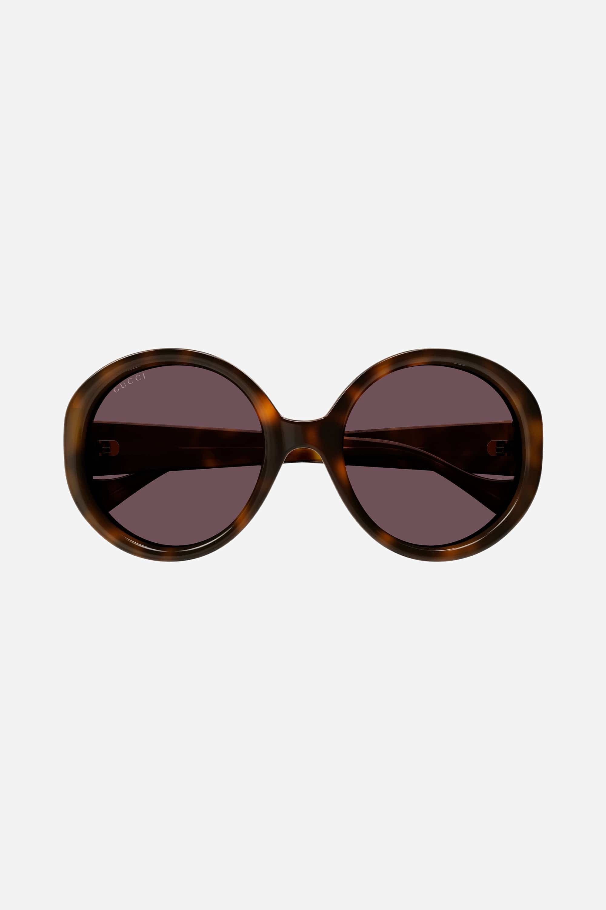 Gucci GG1256s oversized round havana GG sunglasses