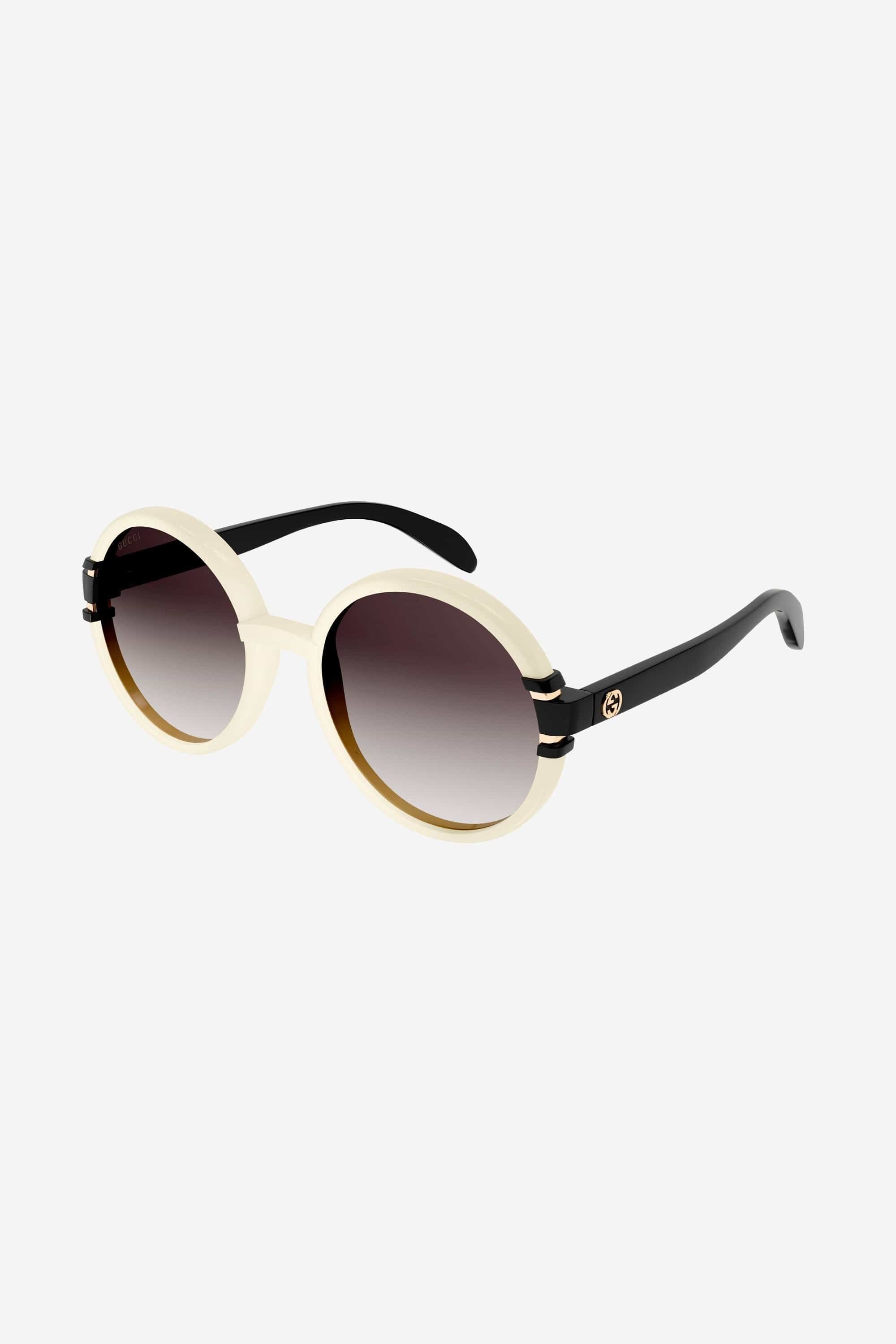 Gucci ivory round shape sunglasses