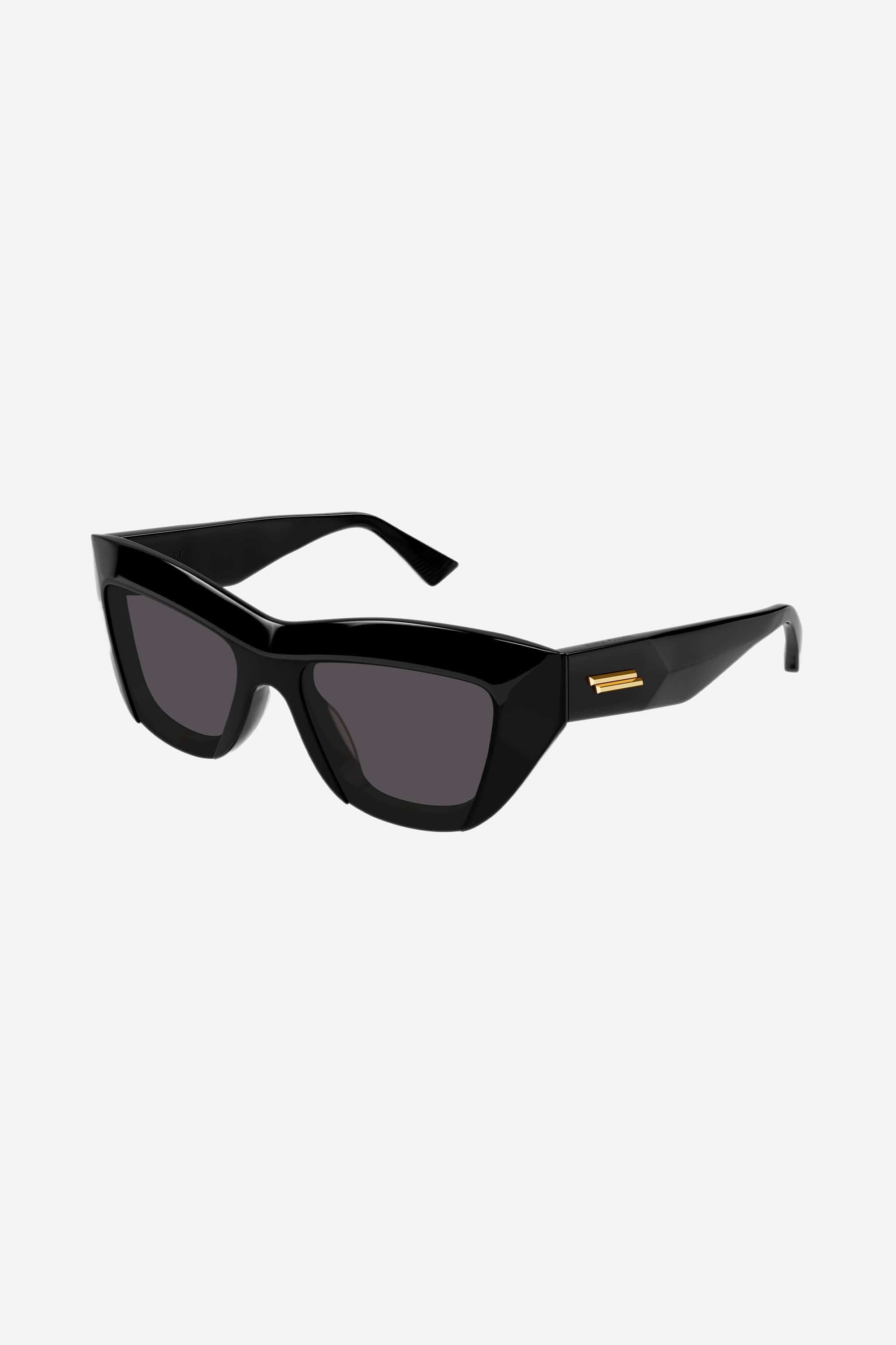 Bottega Veneta black cat eye geometrical sunglasses