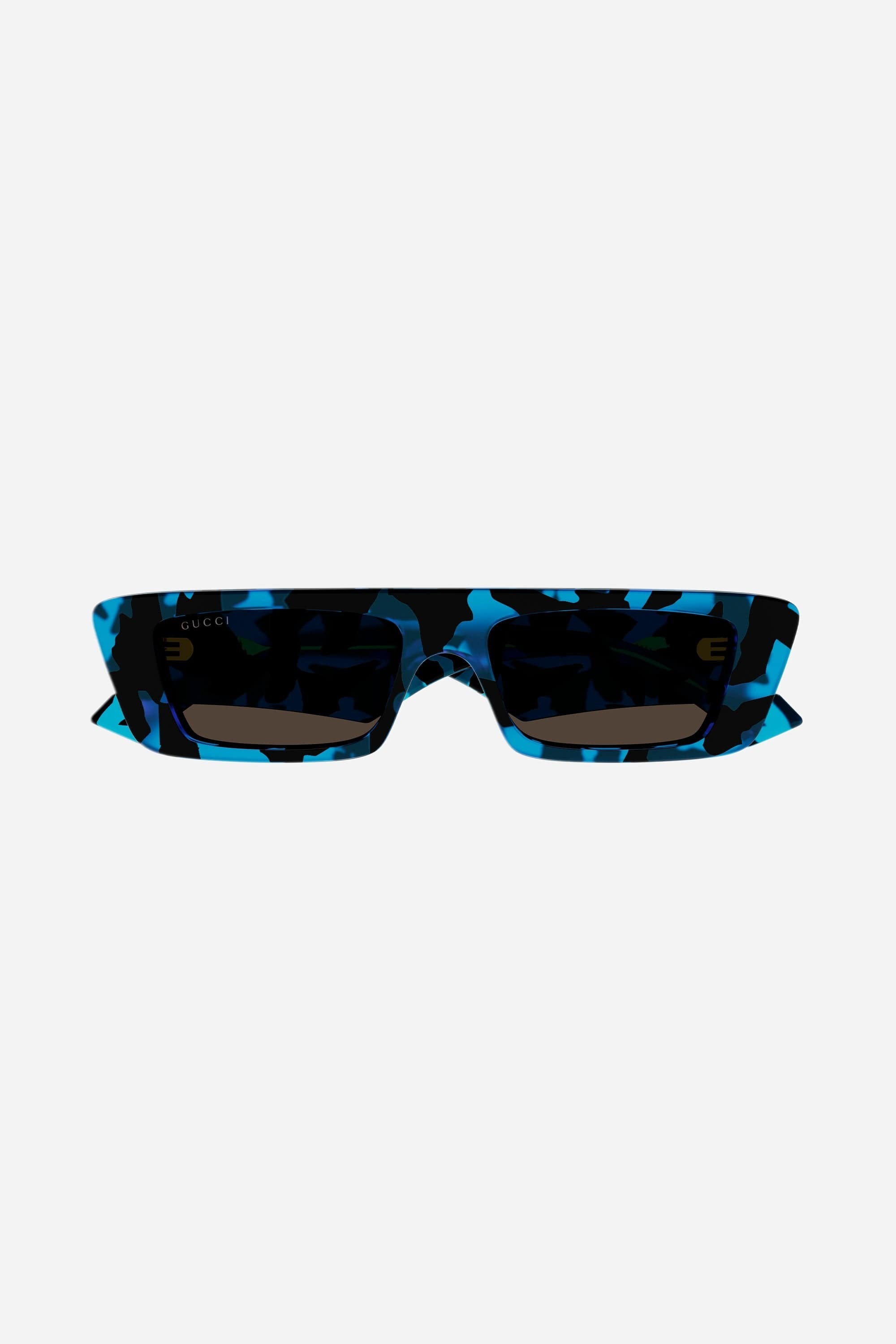 Gucci micro flat top blue sunglasses