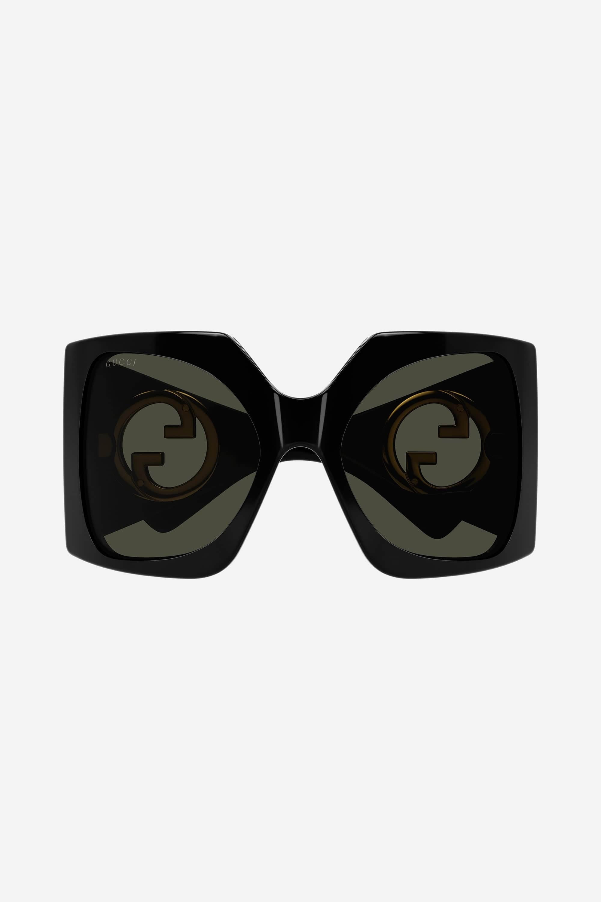 Gucci oversized black butterfly sunglasses