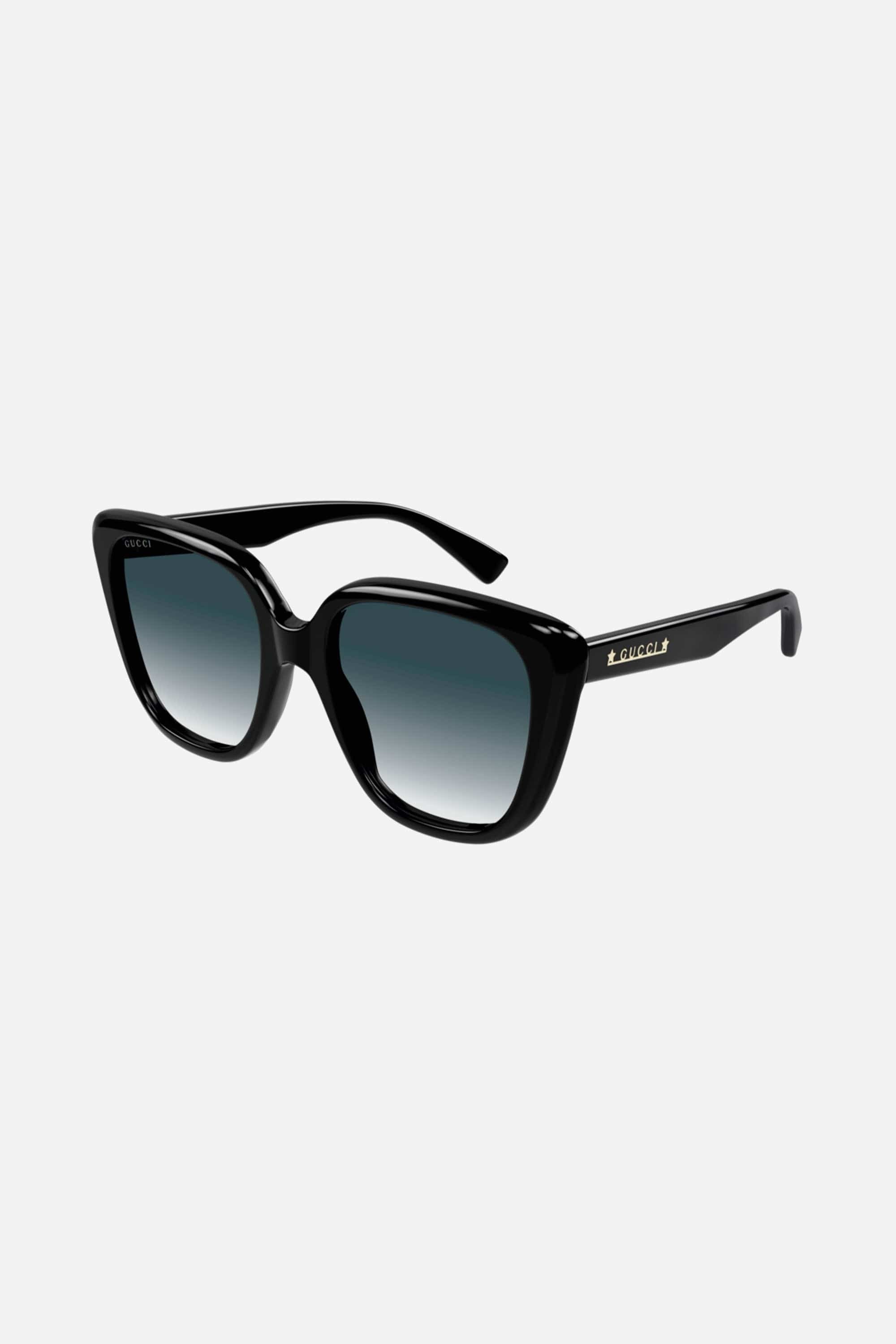 Gucci oversized cat eye black sunglasses