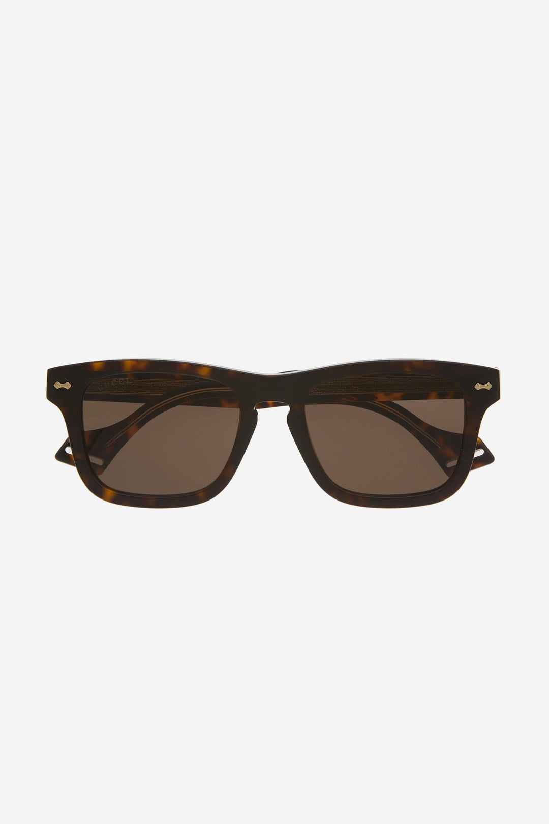 Gucci rectangular havana decor sunglasses