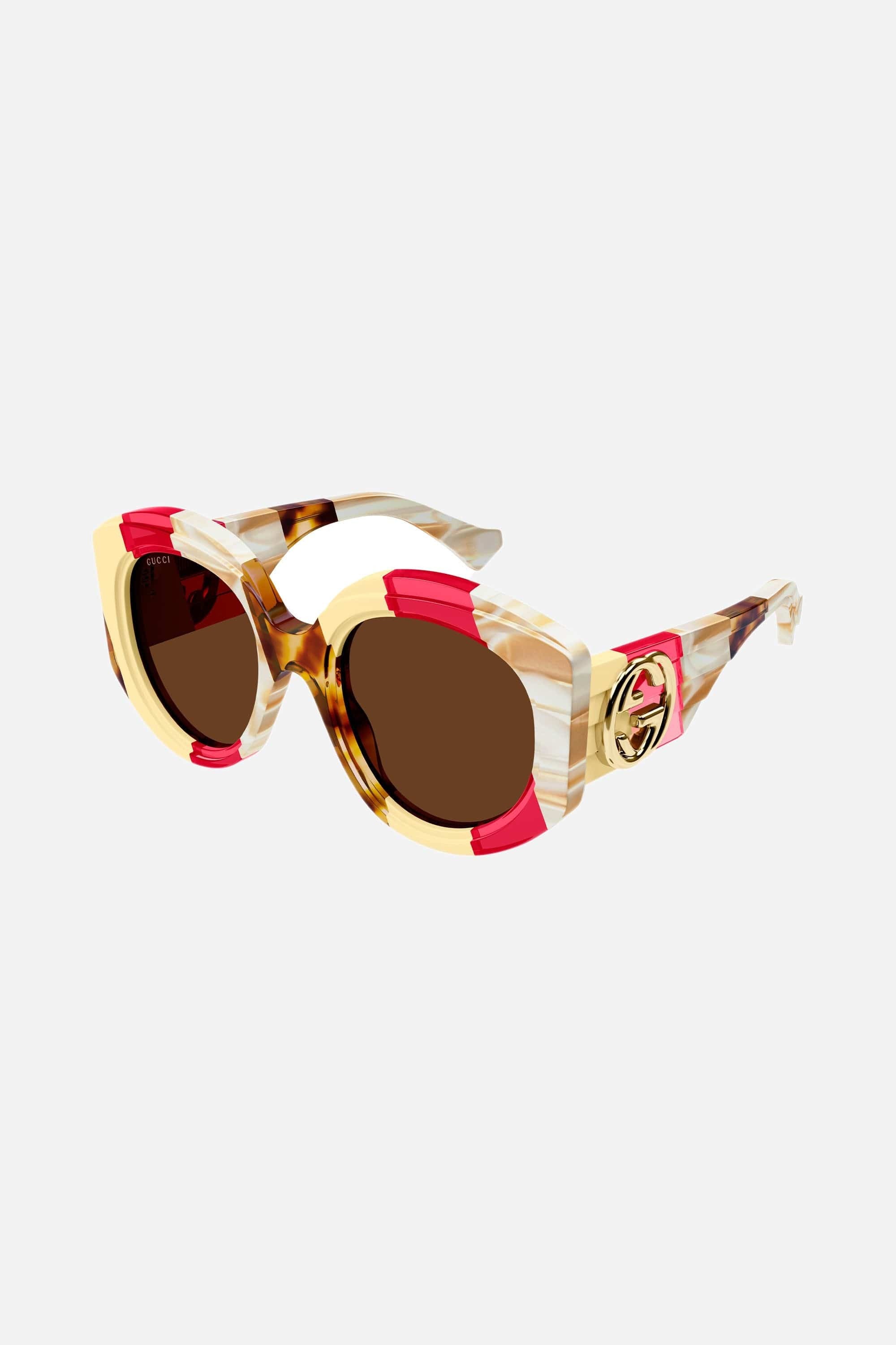 Gucci round bold multicolor sunglasses