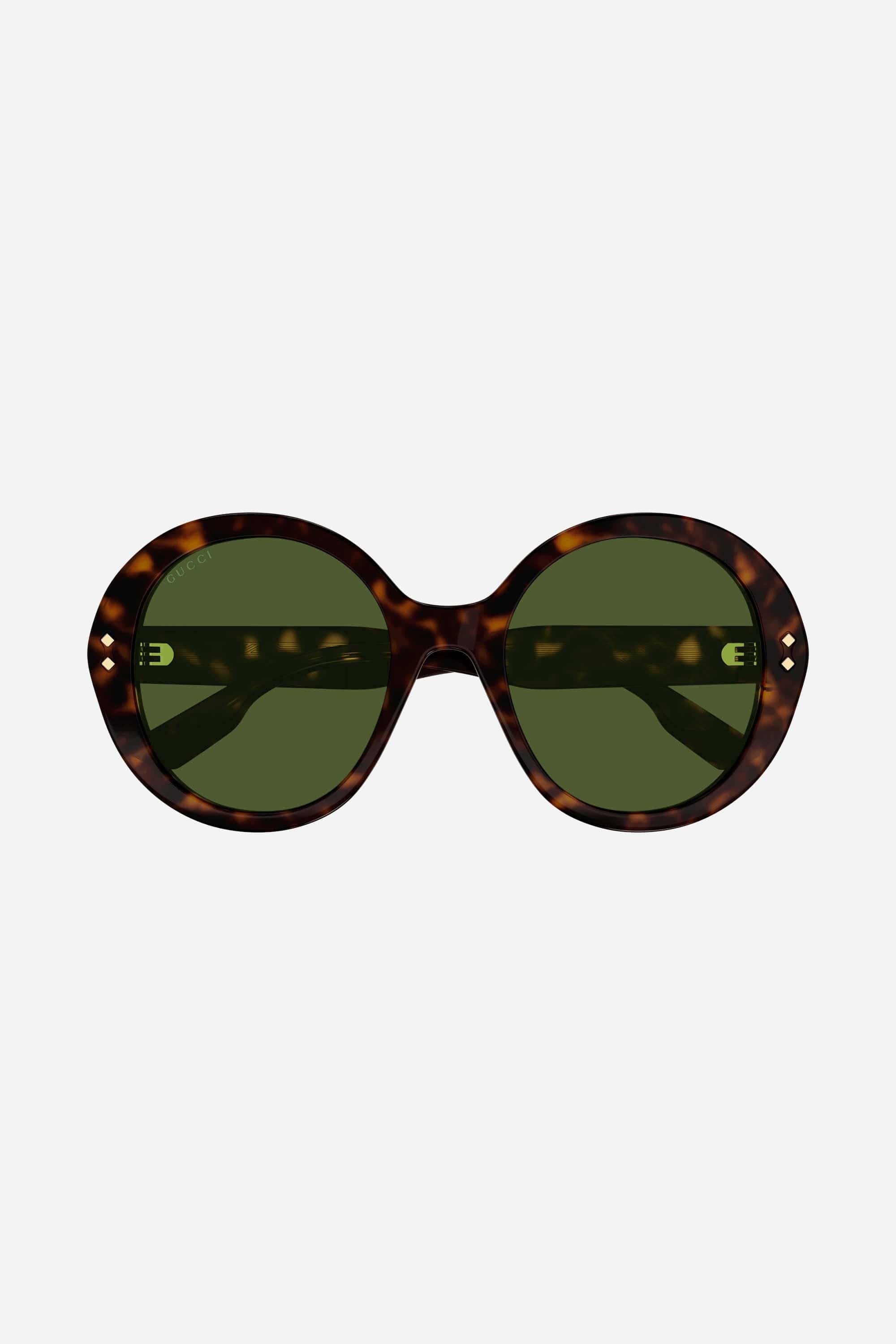 Gucci round style havana sunglasses