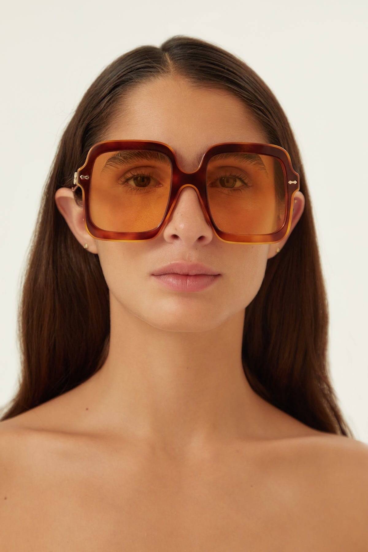 Gucci squared oversize havana sunglasses