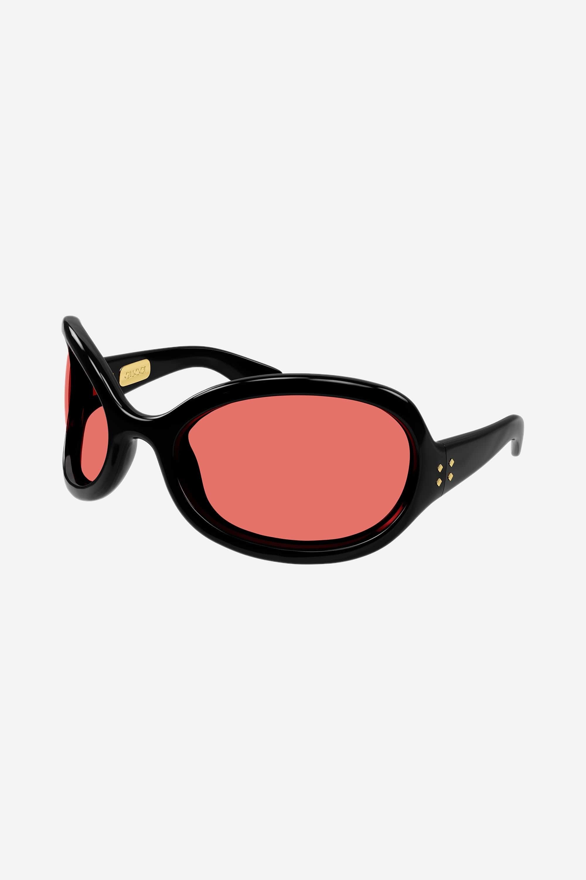 Gucci wrap around black sunglasses