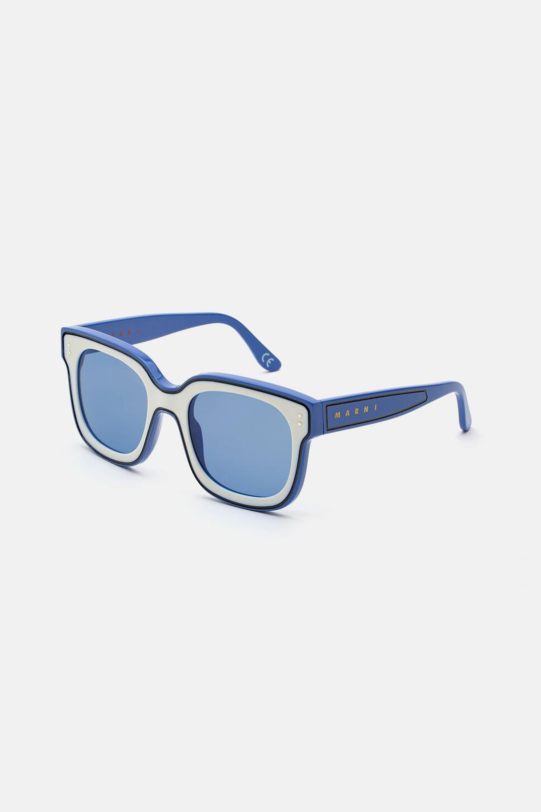 Marni squared blue and white sunglasses