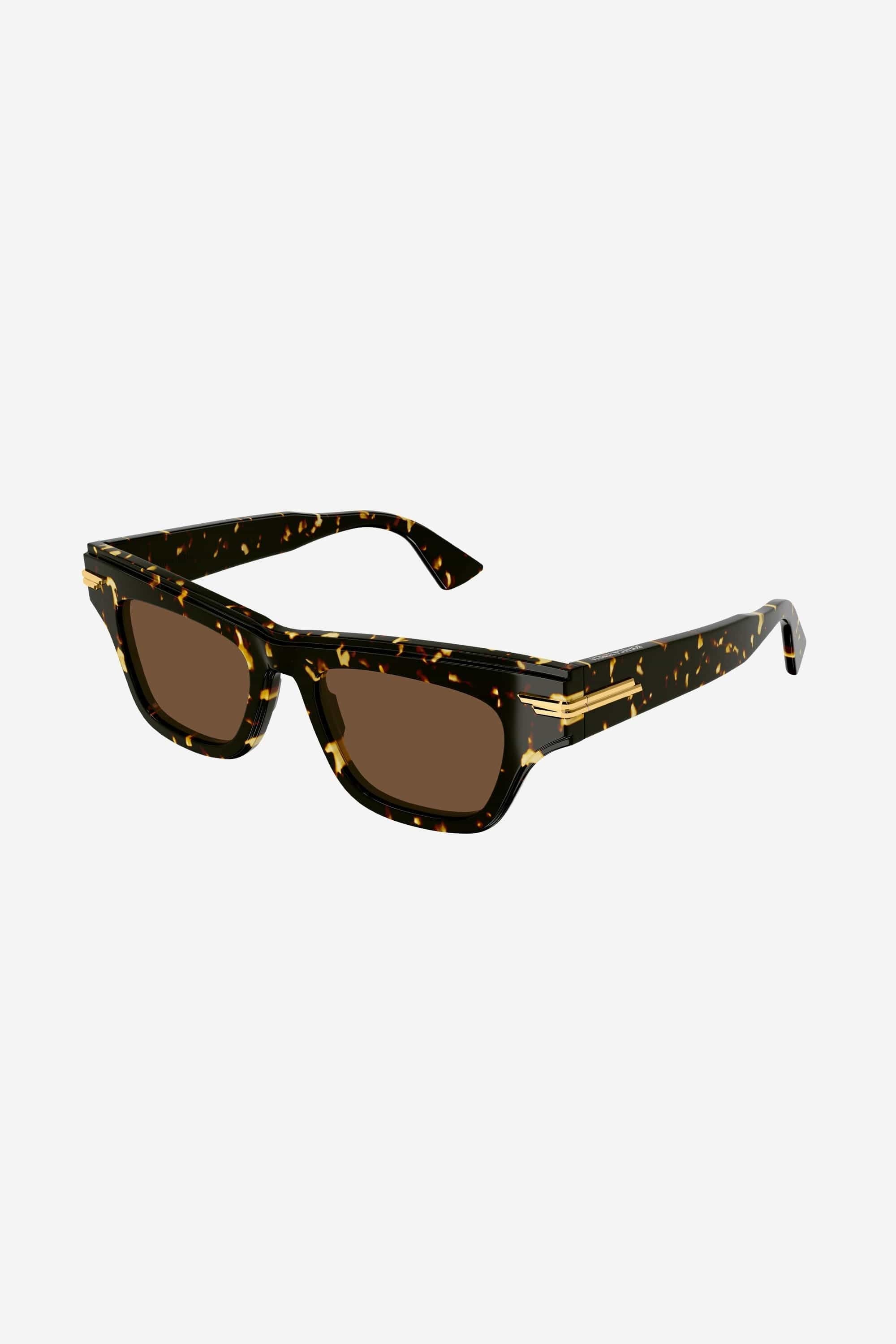 Bottega Veneta bold havana sunglasses