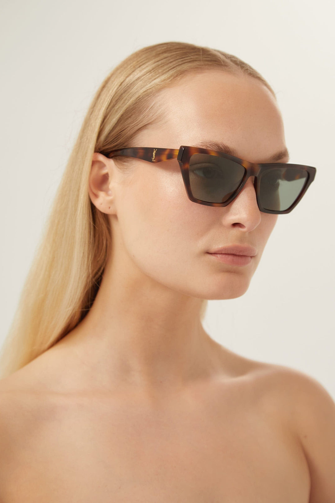 Saint Laurent cat eye havana sunglasses