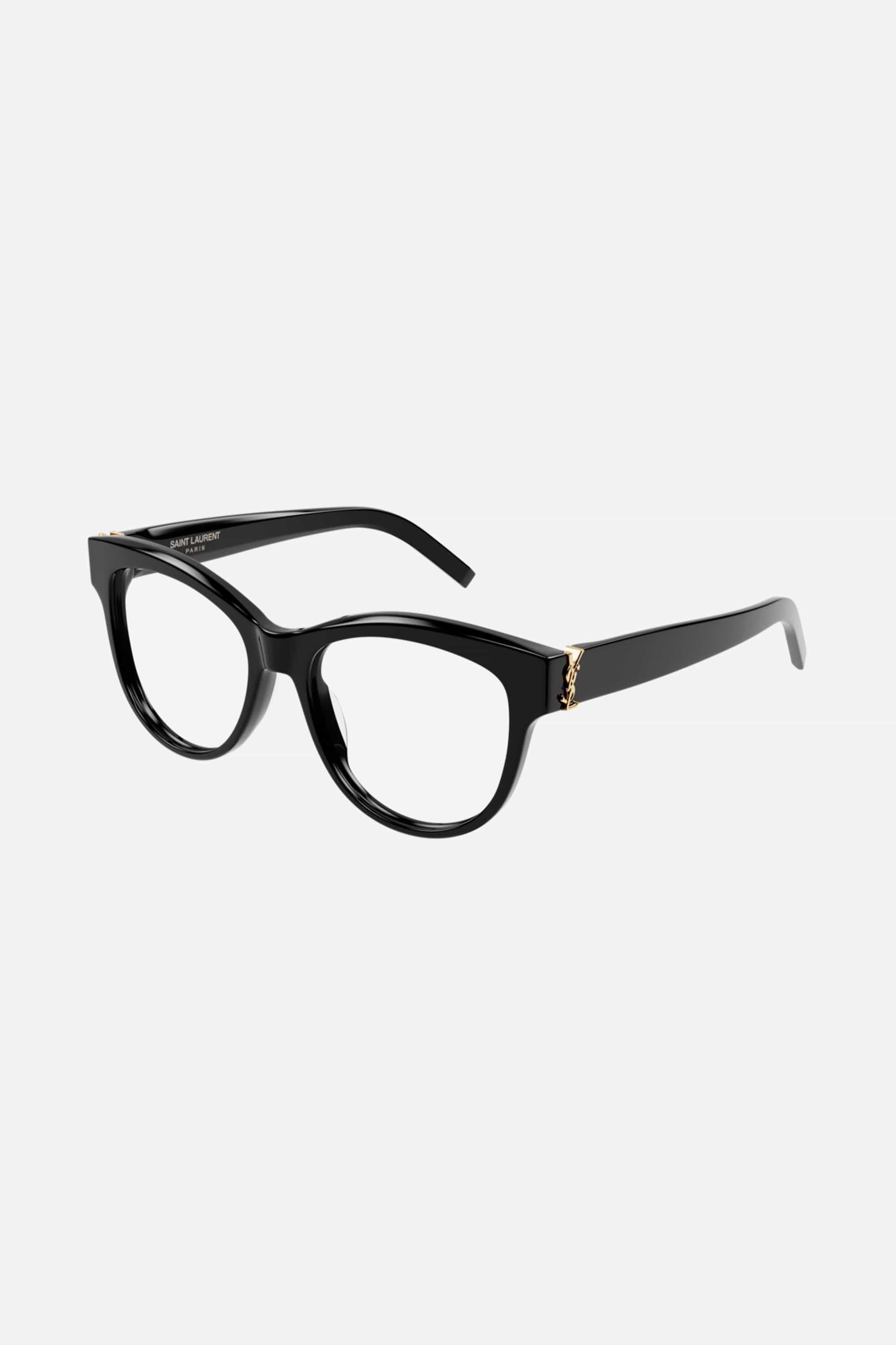 Saint Laurent round cat-eye black frame