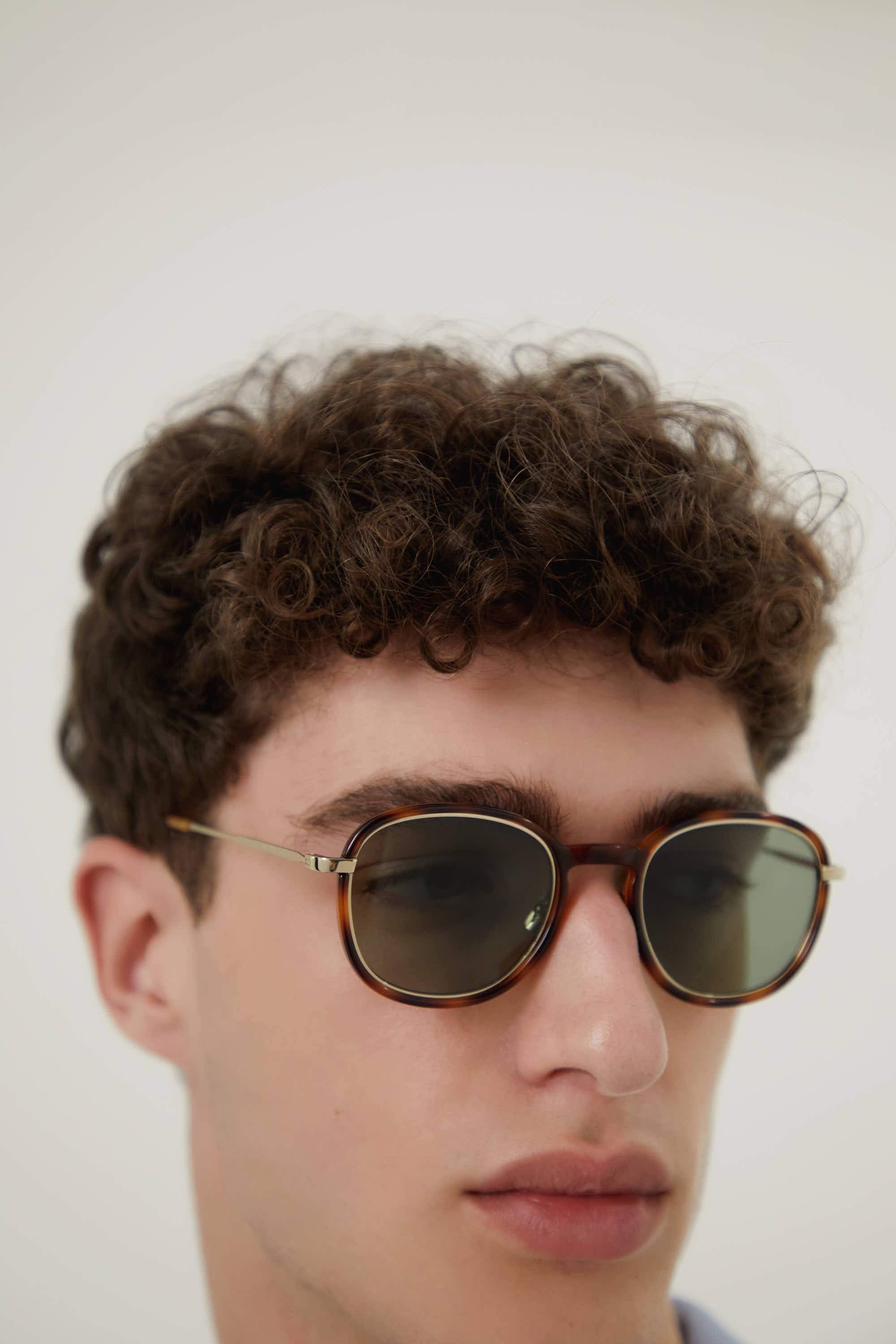 Saint Laurent UNISEX combined panthos gold havana sunglasses