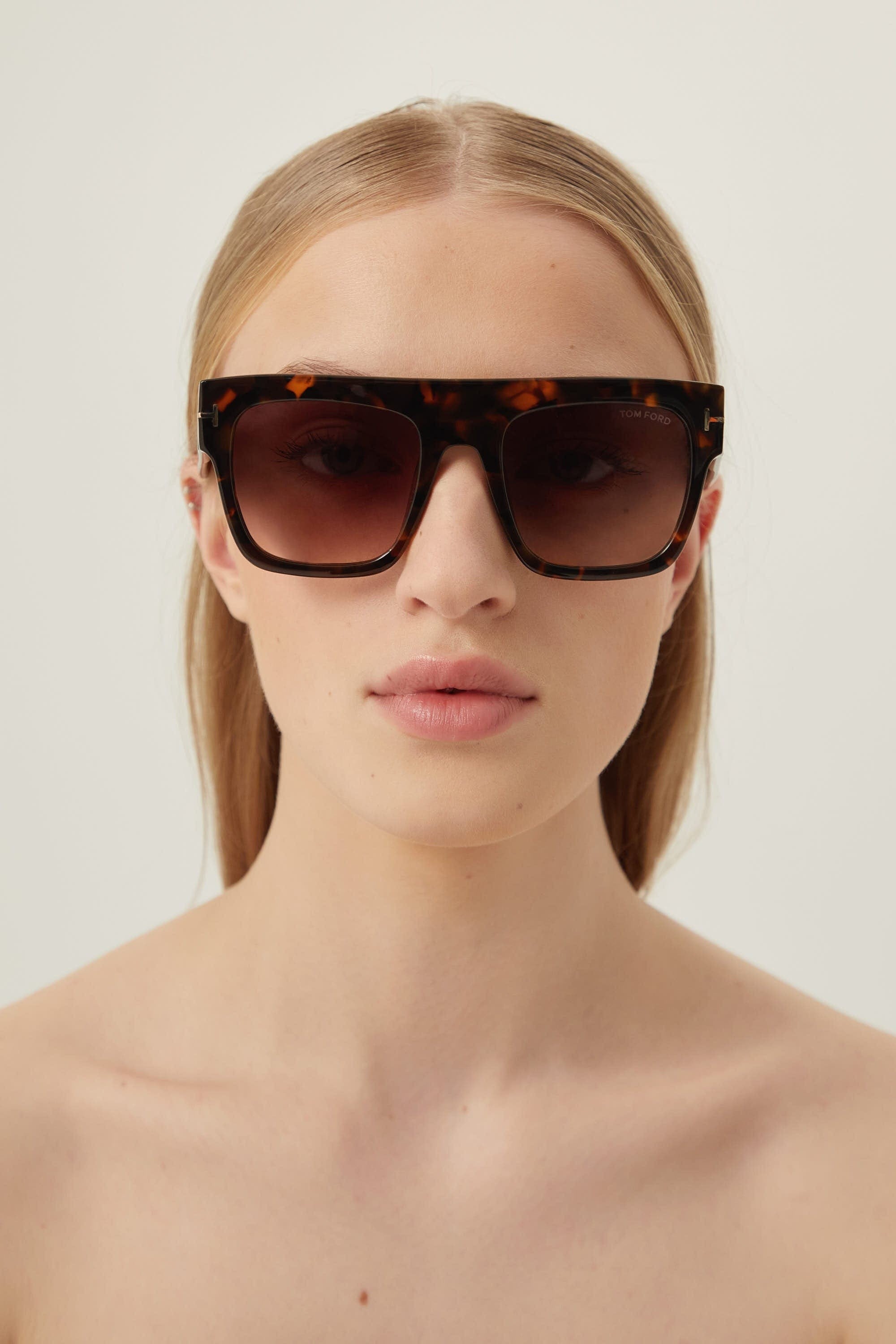 Tom Ford iconic Renee sunglasses in havana