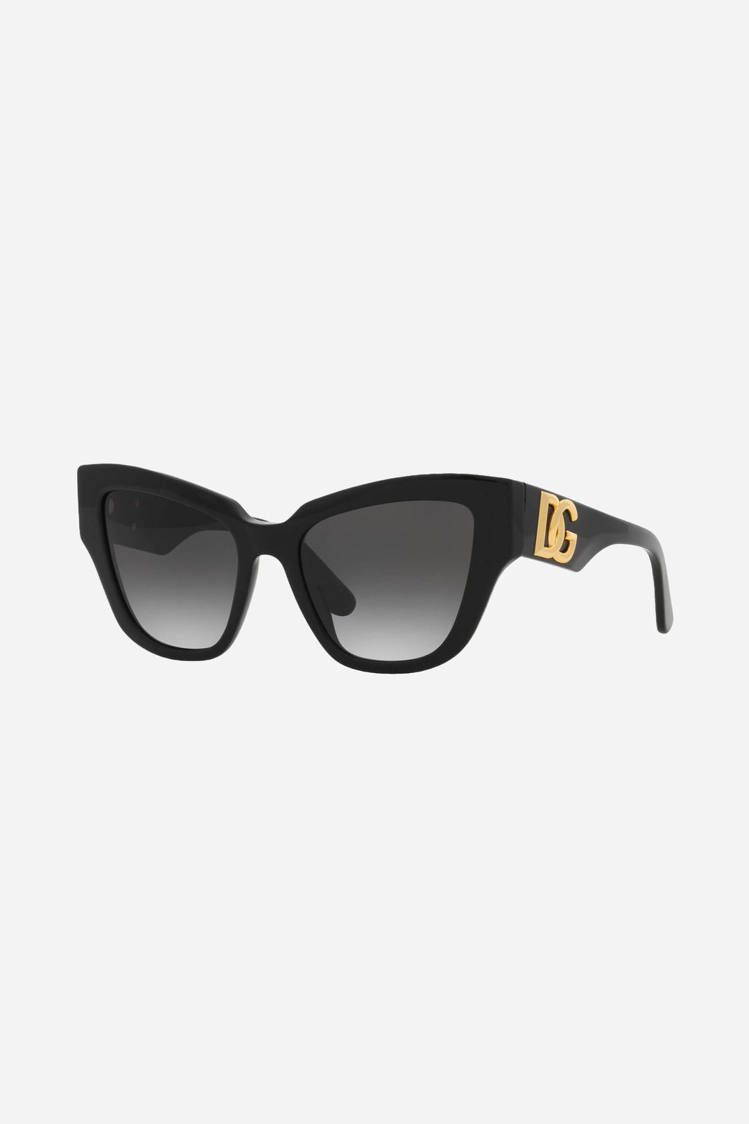 Dolce & Gabbana black cat eye sunglasses with DG logo