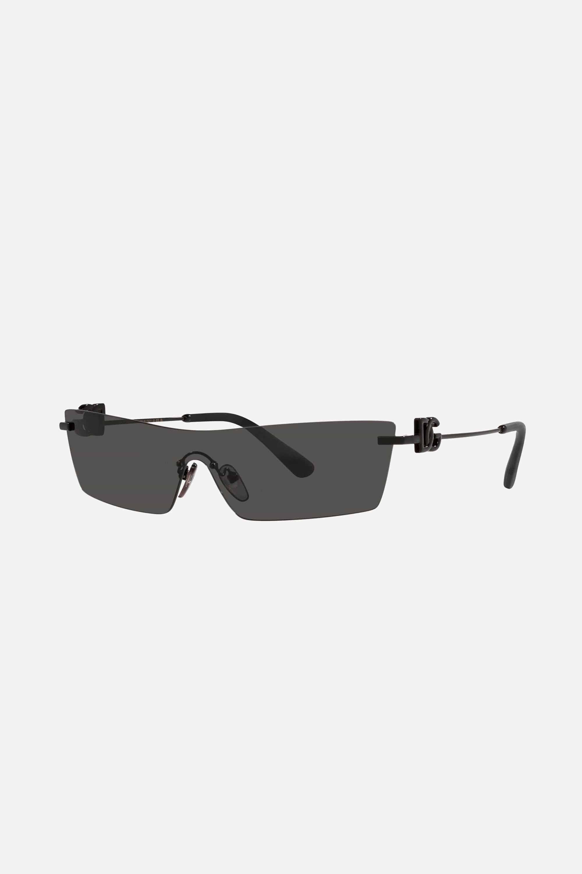 Dolce & Gabbana rimless grey sunglasses