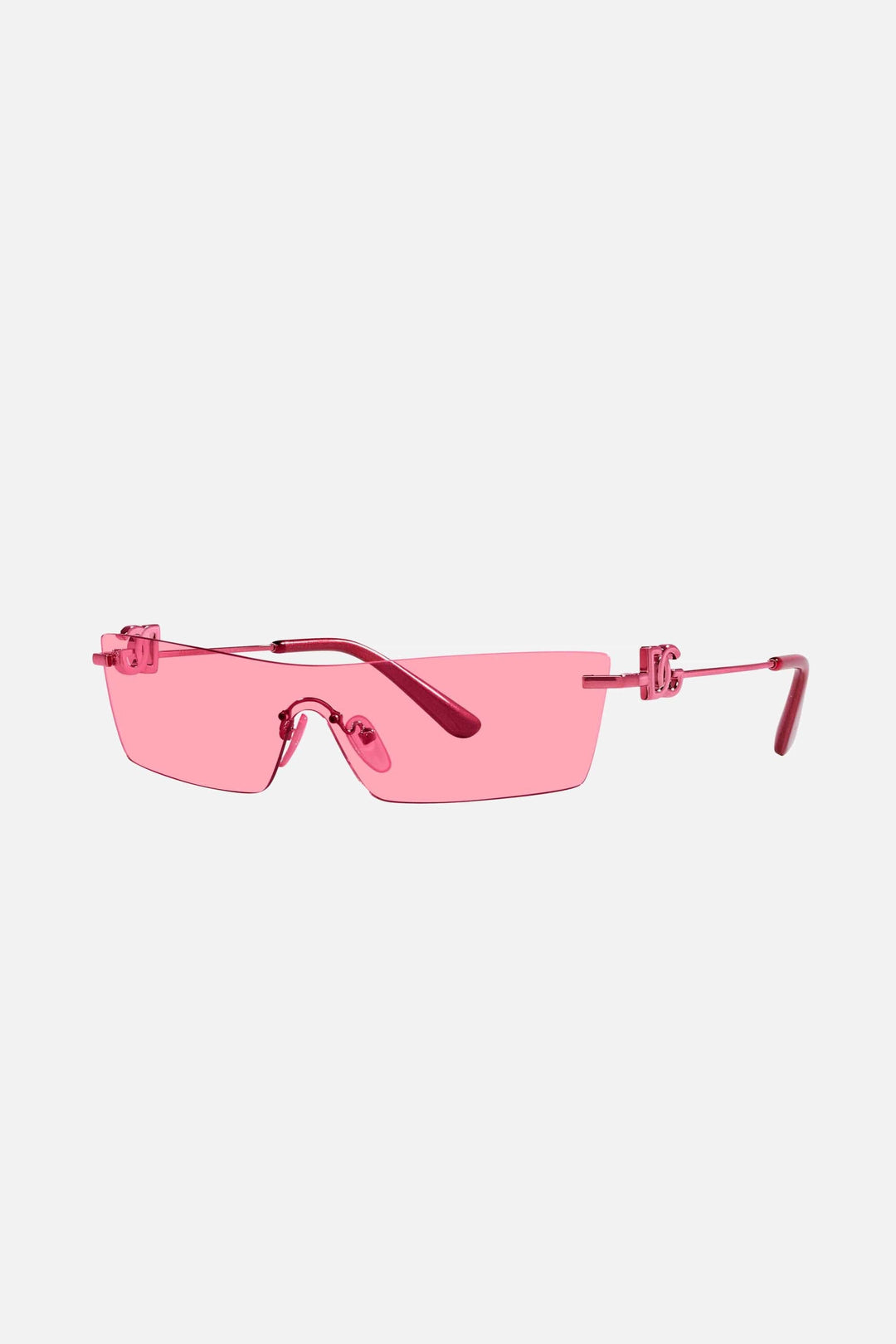 Dolce & Gabbana rimless pink sunglasses