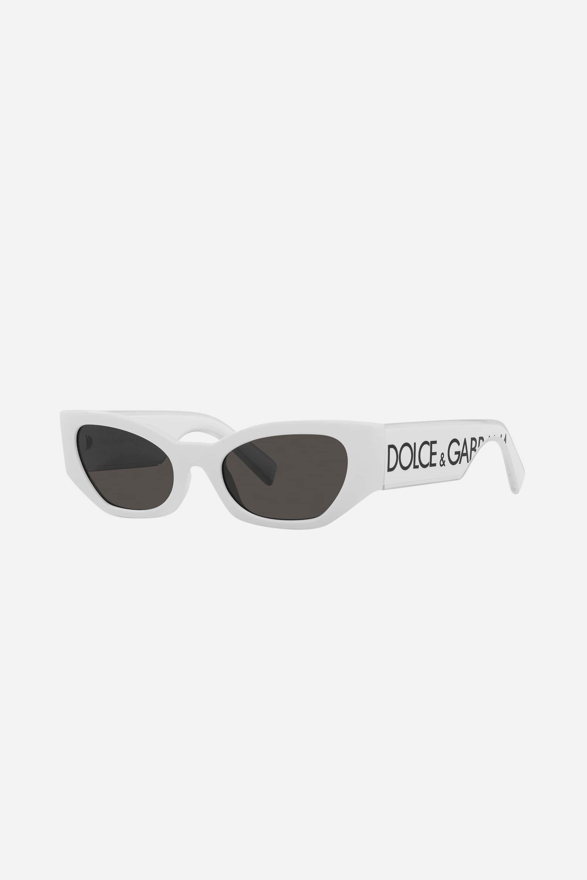 Dolce & Gabbana white cat-eye sunglasses